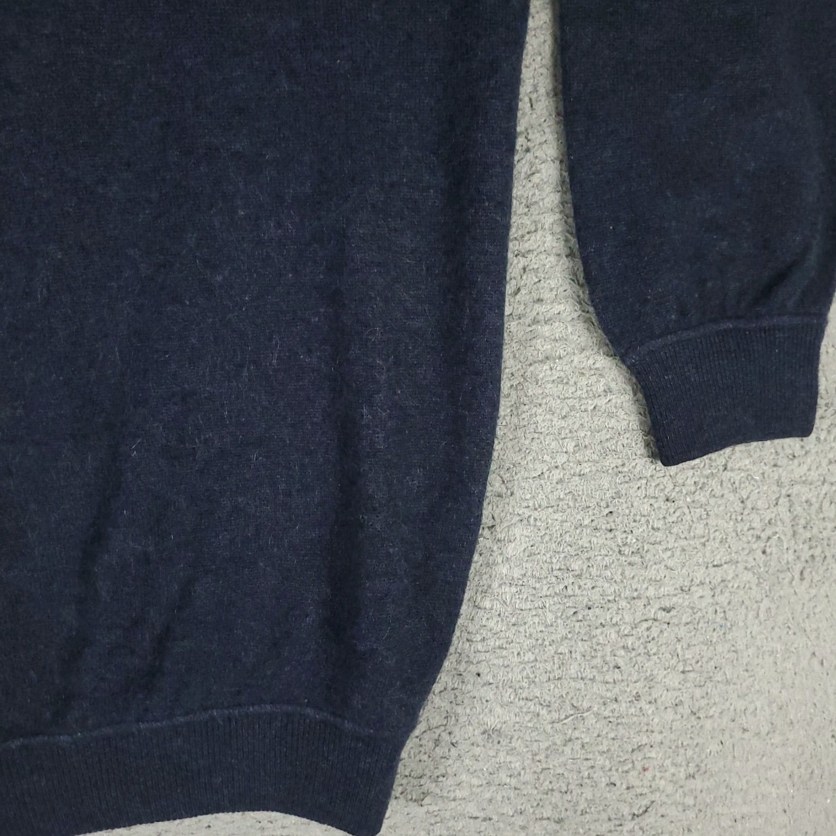Vintage OGGI Cashmere Sweater Mens Small Blue Crew Neck Pullover Regular Fit Size US S / EU 44-46 / 1 - 4 Thumbnail
