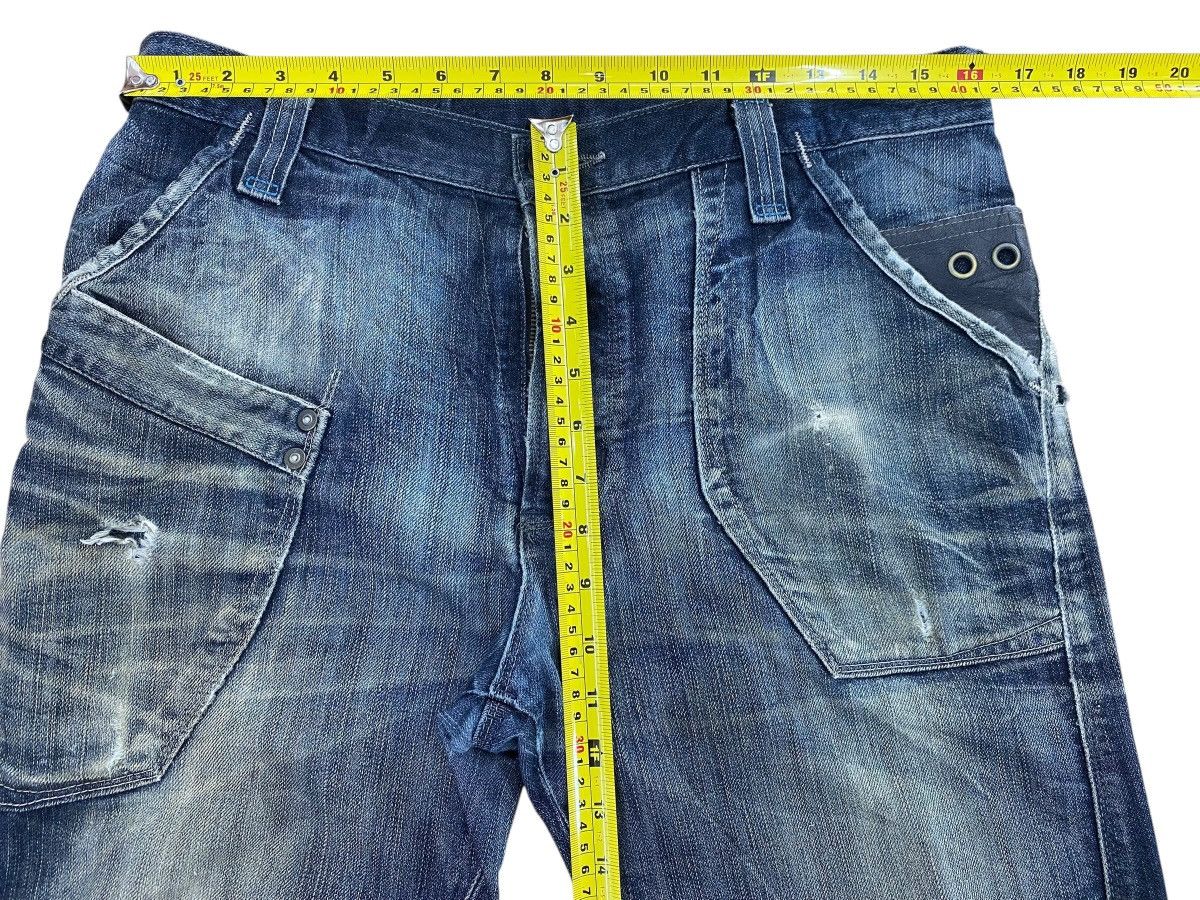 Edwin Edwin-Faded Wash Twisted Leg Style Wide Jeans Size US 32 / EU 48 - 8 Thumbnail