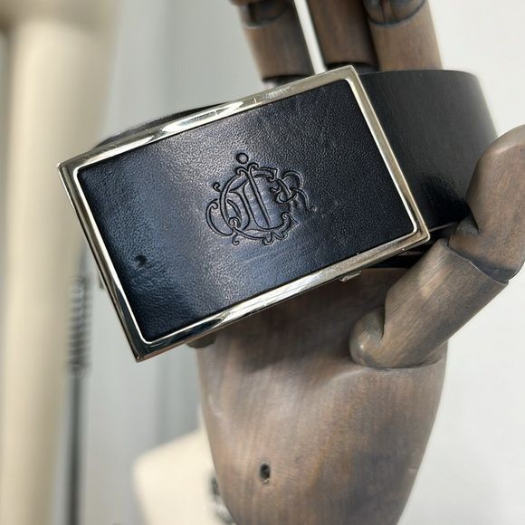 Dior Dior Homme Heid Slimane Leather Embossed Logo Black Rectangl Size ONE SIZE - 3 Thumbnail
