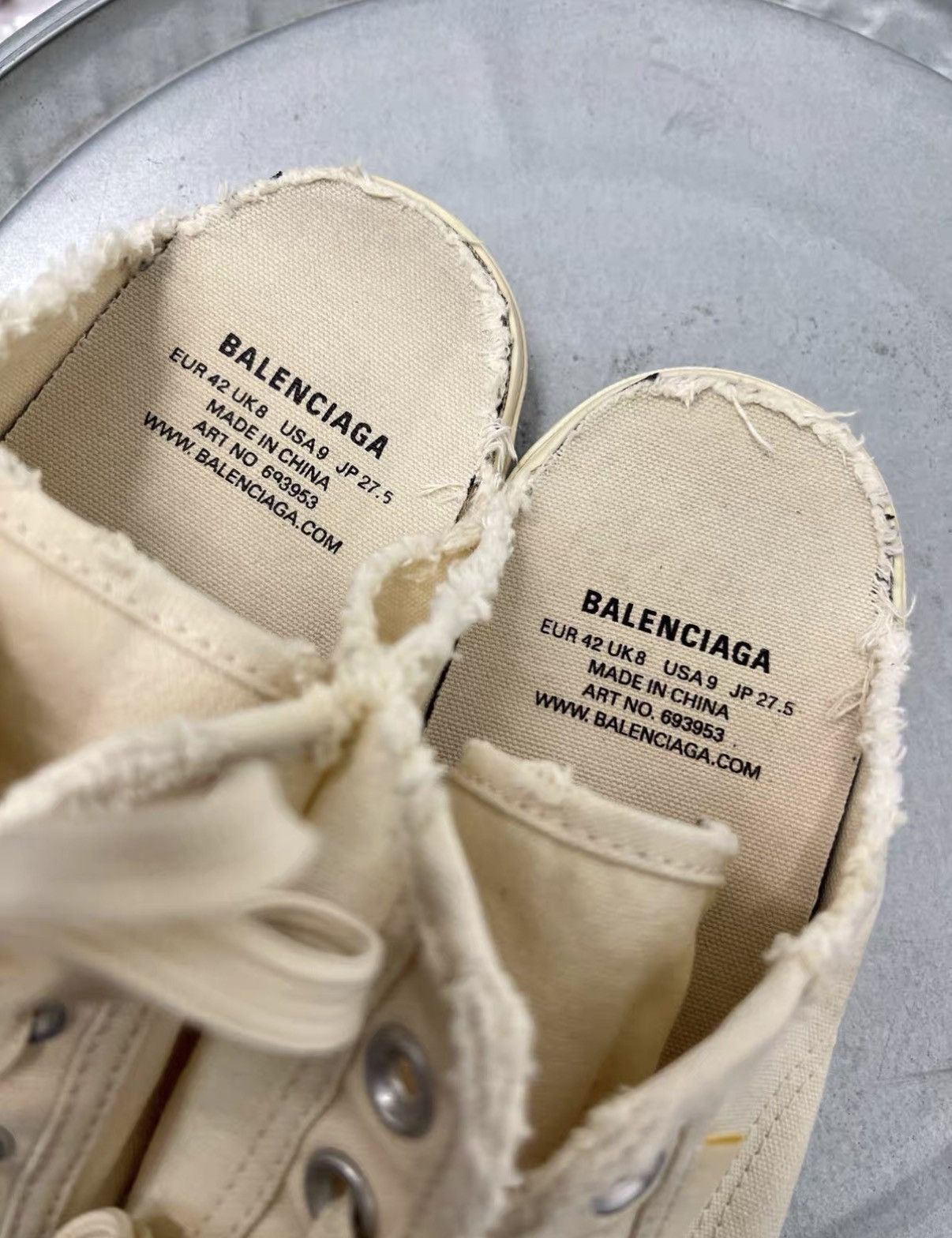 Balenciaga Balenciaga Paris Canvas Slide J42 Size US 8.5 / EU 41-42 - 3 Thumbnail