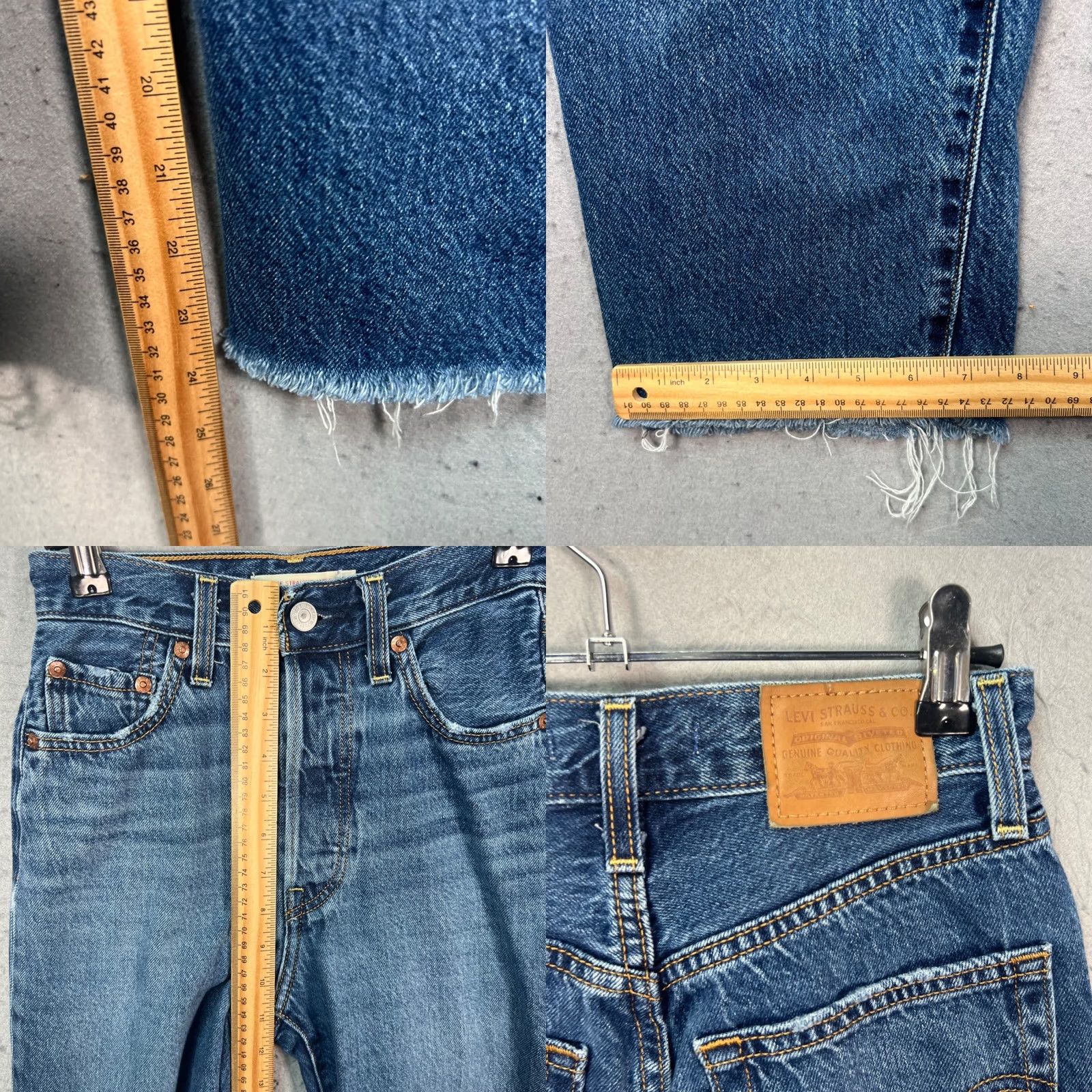 Levi's Levi's Jeans 23 Ribcage Straight Ankle High Rise Denim Blue Womens Size 40" / US 18 - 8 Thumbnail