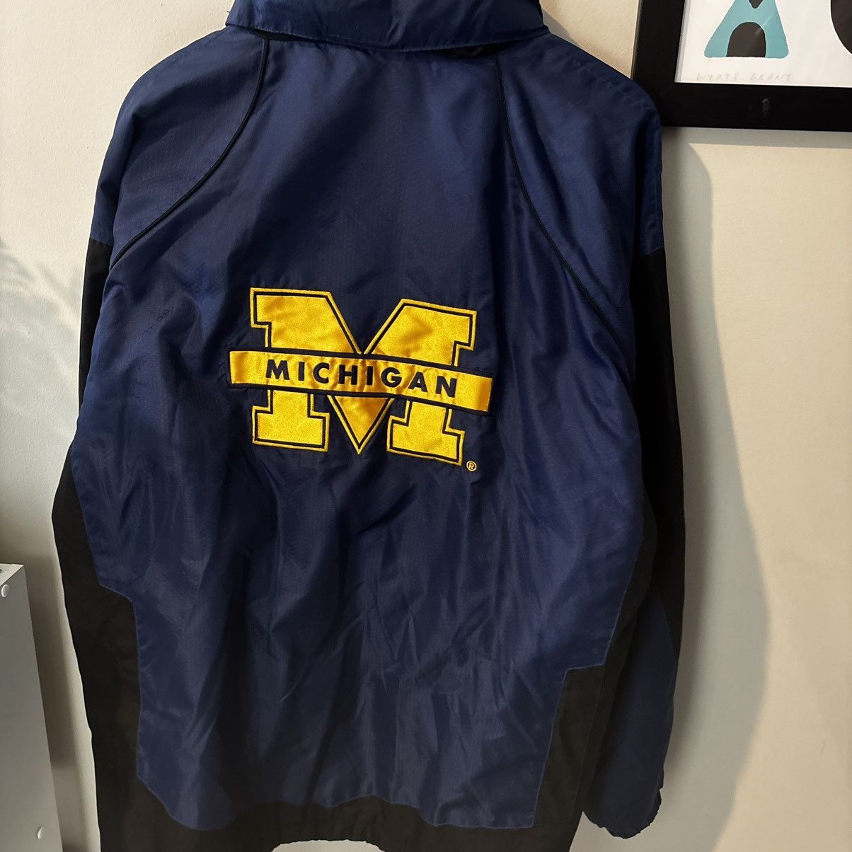 G-III Carl Banks Michigan Embroidered Bomber Jacket