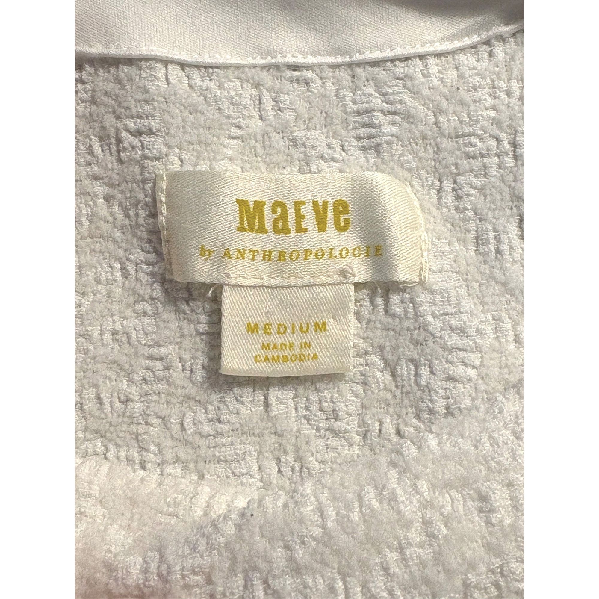 Anthropologie Maeve Anthropologie Women Ivory Knit Top M Clean Girl Minima Size M / US 6-8 / IT 42-44 - 3 Thumbnail