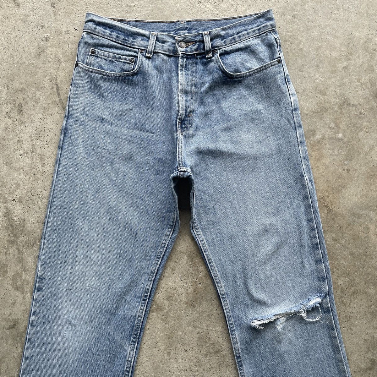 Kirkland Signature Vintage Kirkland Jeans Distressed Denim Pants Faded W32x30 Size US 32 / EU 48 - 3 Thumbnail