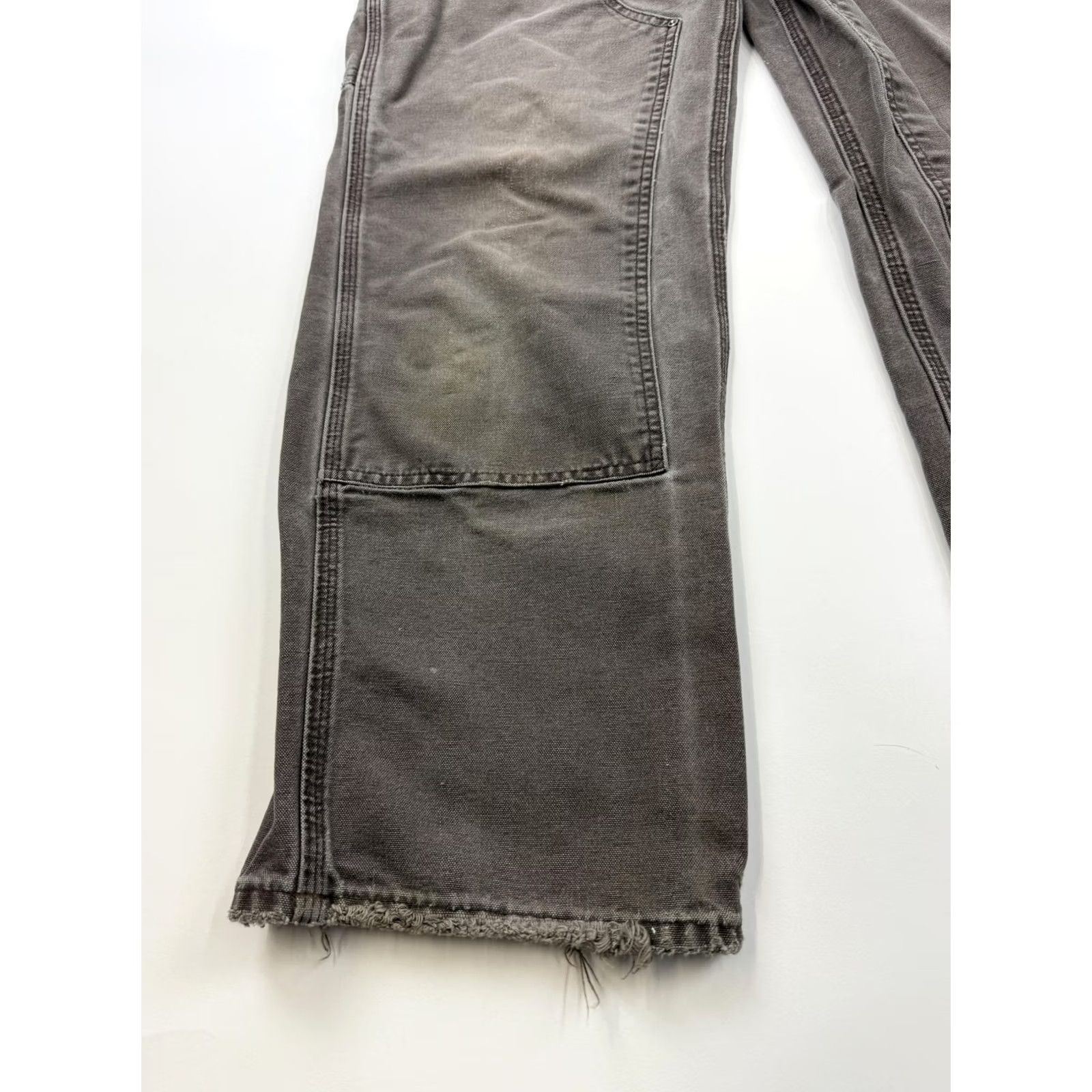 Carhartt Carhartt Pants Mens 32x28 Gray Relaxed Fit Canvas Carpenter Workwear Utility Size US 32 / EU 48 - 2 Thumbnail