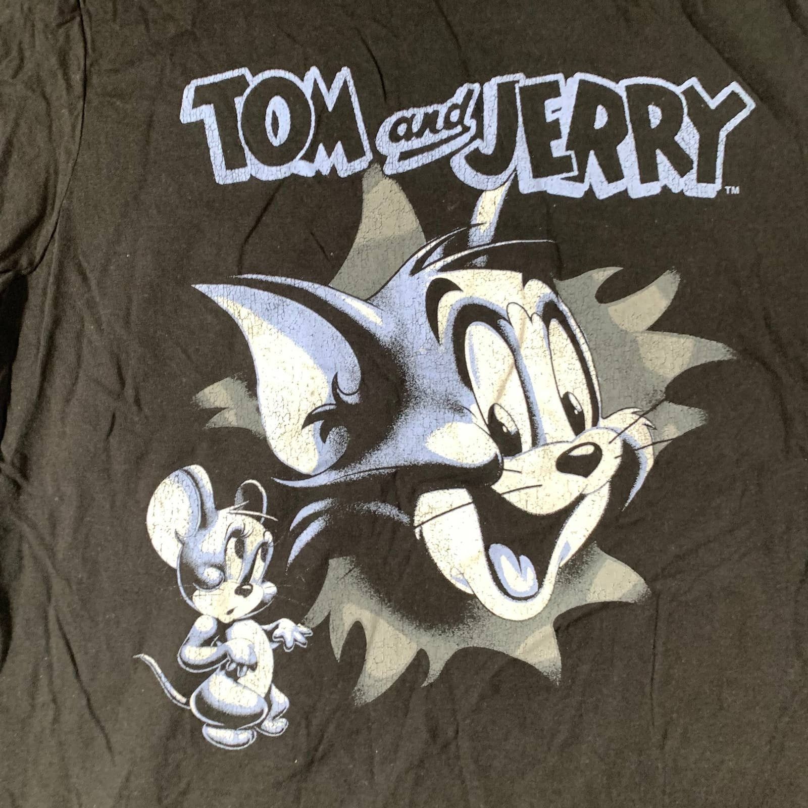 Other Tom & Jerry Shirt Women Medium Black Casual T Shirt Ladies Size M / US 6-8 / IT 42-44 - 5 Thumbnail