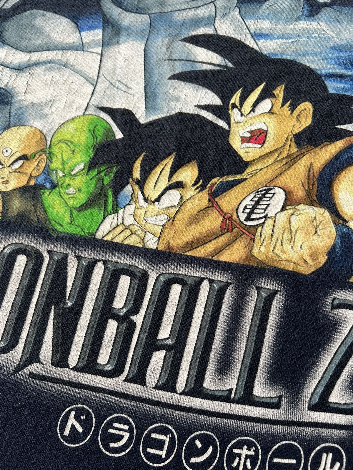 Anime Vintage 1997 Dragon Ball Z Son Goku Anime Manga Navy T-shirt Size US L / EU 52-54 / 3 - 14 Thumbnail