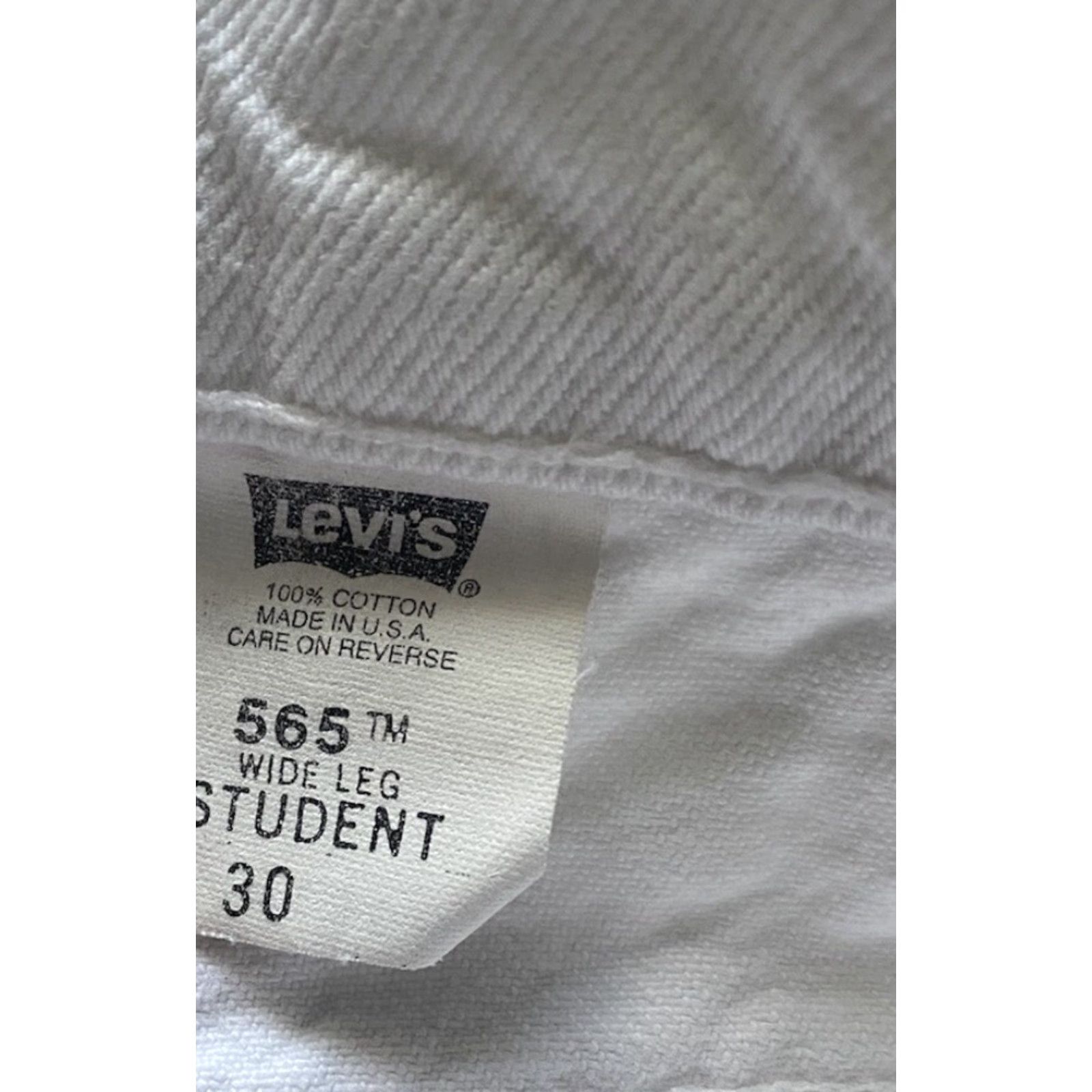 Levi's VINTAGE Levi’s 565 Orange Tab Shorts Denim White Men 30 Regular Shorts White Denim Men 30 Vintage Size US 30 / EU 46 - 5 Thumbnail