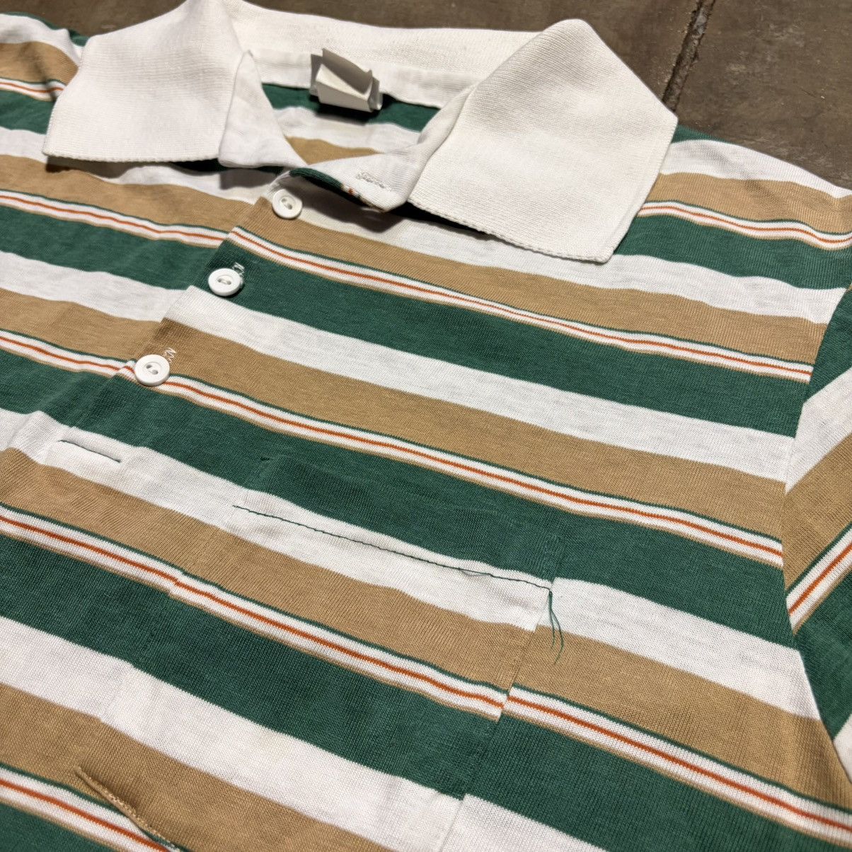 JCPenney Vintage 80s JCPenney Striped Polo Shirt Western Preppy USA Size US XL / EU 56 / 4 - 6 Thumbnail