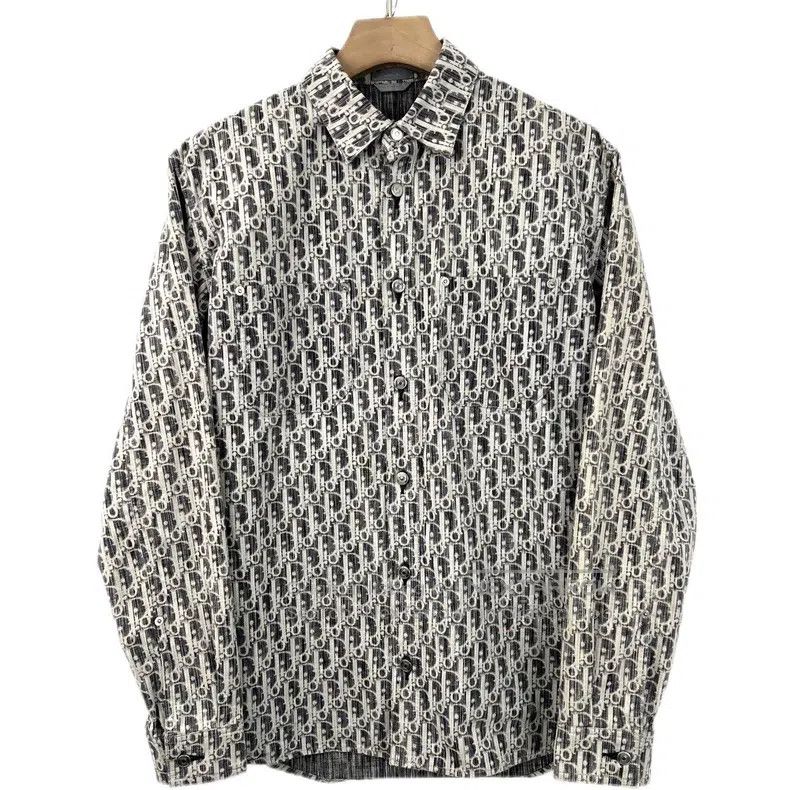 Chanel Chanel Grey old flower-printed denim shirt Size XS / US 0-2 / IT 36-38 - 1 Thumbnail