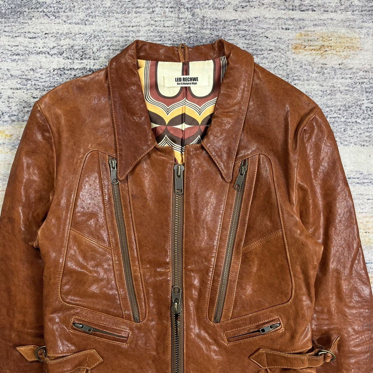 Le Grande Bleu (L.G.B.) Led Rechwe multi pocket leather jacket vkei style Size US M / EU 48-50 / 2 - 4 Thumbnail
