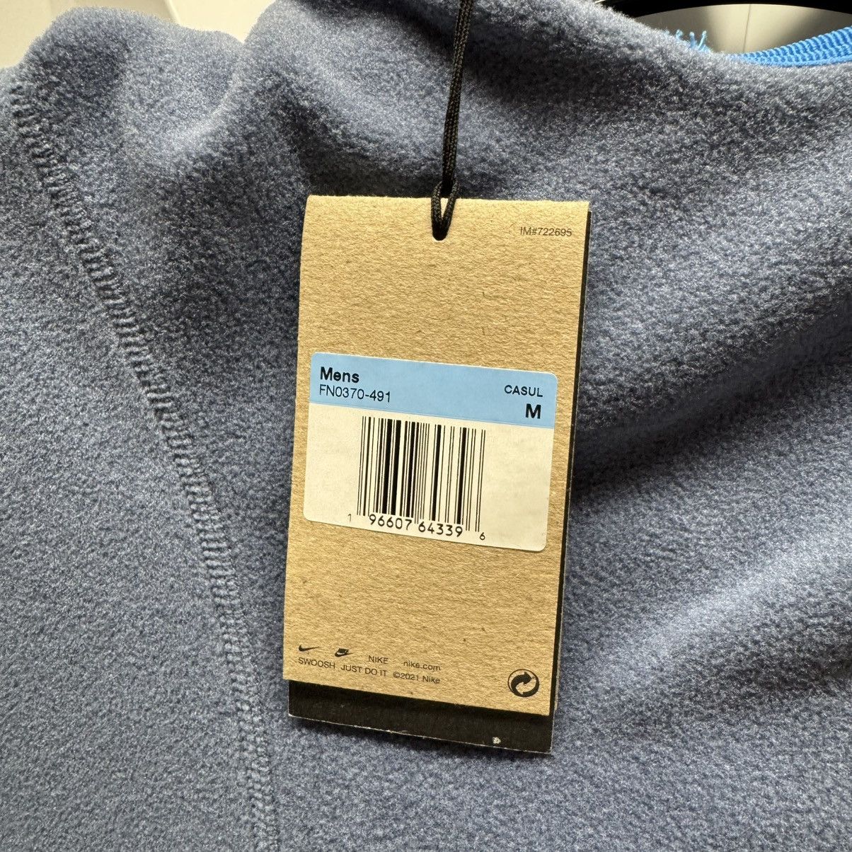 Nike ACG × Polartec Nike ACG Polartec Therma-Fit Wolf Tree Hoodie Blue Photon M Size US M / EU 48-50 / 2 - 7 Thumbnail