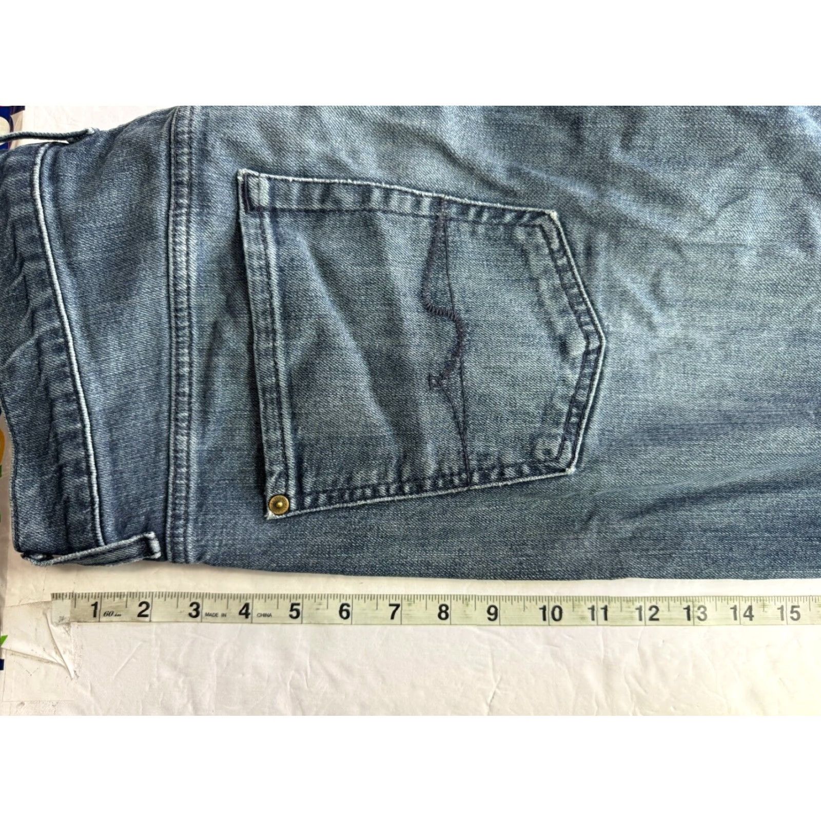 7 For All Mankind 7 For All Mankind Jeans Mens Dark Wash Blue Size 32 Regular Slim Straight 5-Pocket Denim Size US 32 / EU 48 - 5 Thumbnail