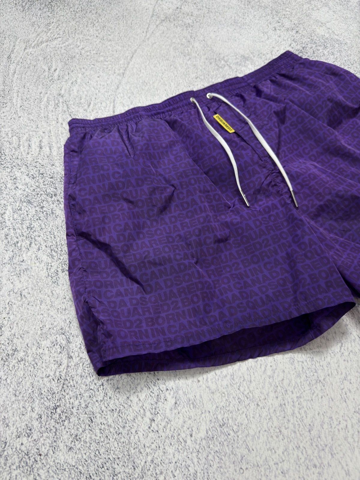Dsquared2 LUXURY DSQUARED2 NYLON SWIMMING MONOGRAM SHORTS MEN’S Size US 34 / EU 50 - 2 Thumbnail
