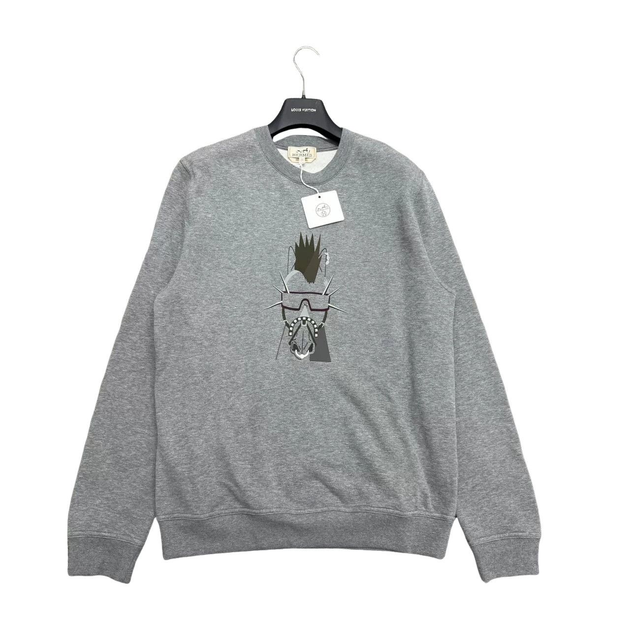 Hermes Hermès Horse Pattern Sweatshirt Size L Size US L / EU 52-54 / 3 - 1 Thumbnail
