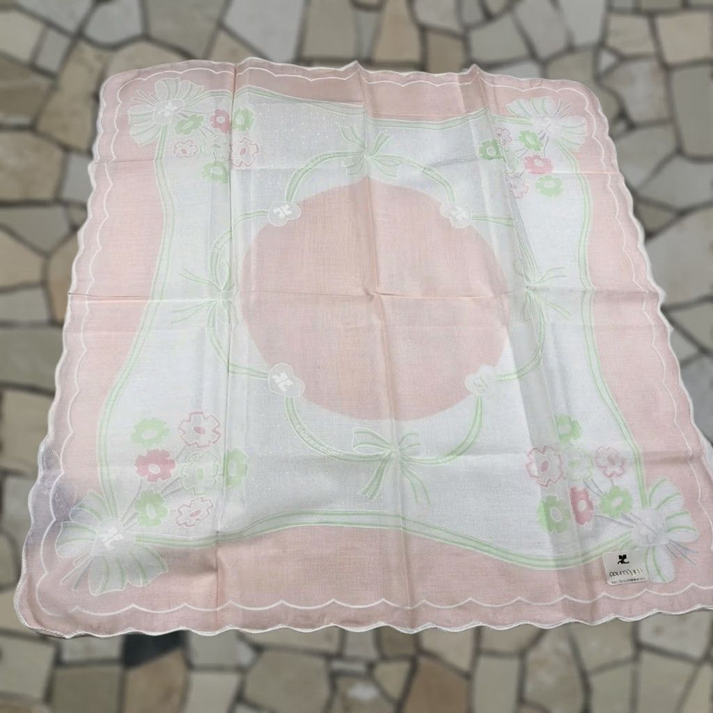 Lancel Courreges Handkerchief Neckerchief Bandana Scarf Cotton Floral Lancel - New with tags Size ONE SIZE - 1 Thumbnail