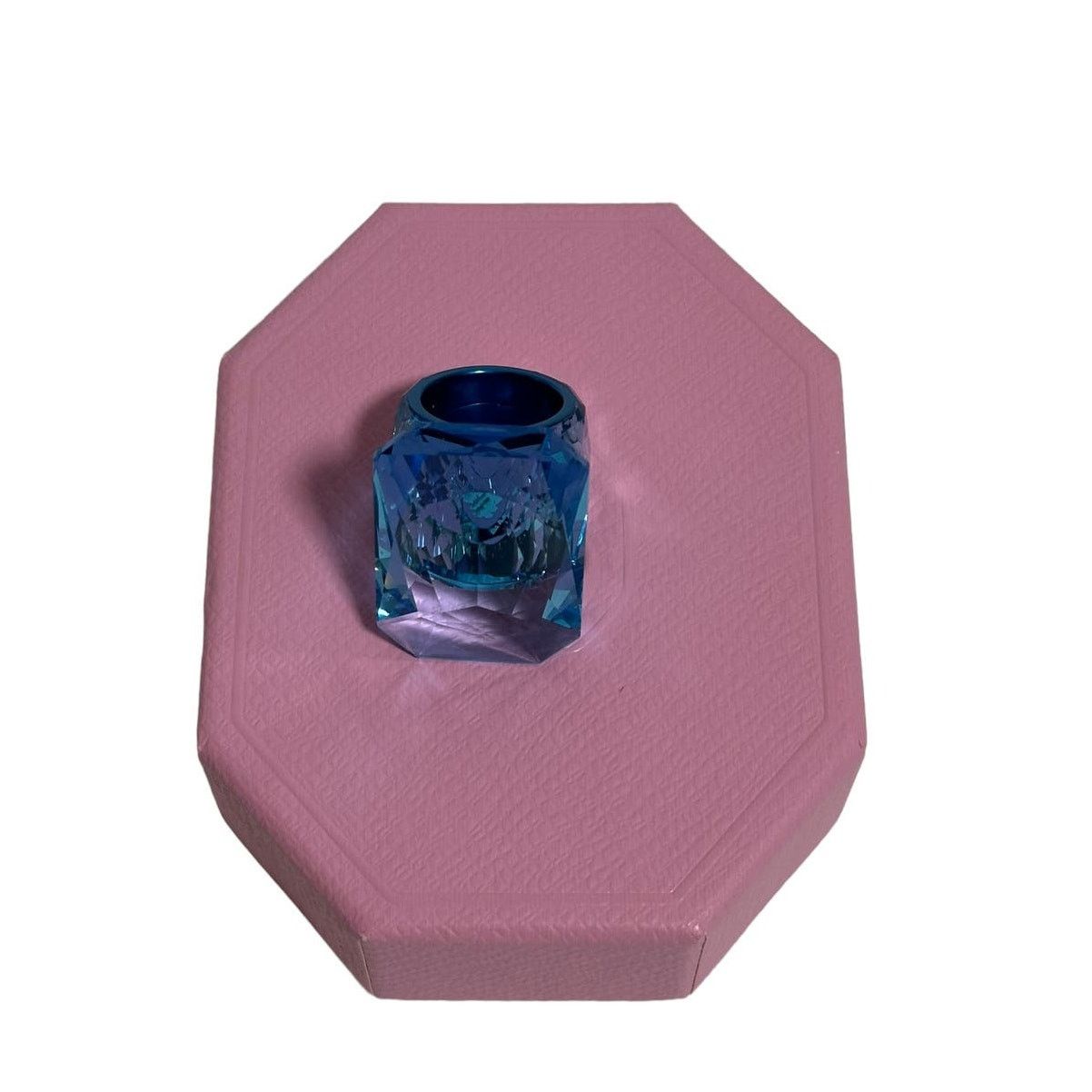 Swarovski Lucent cocktail ring Oversized crystal 7