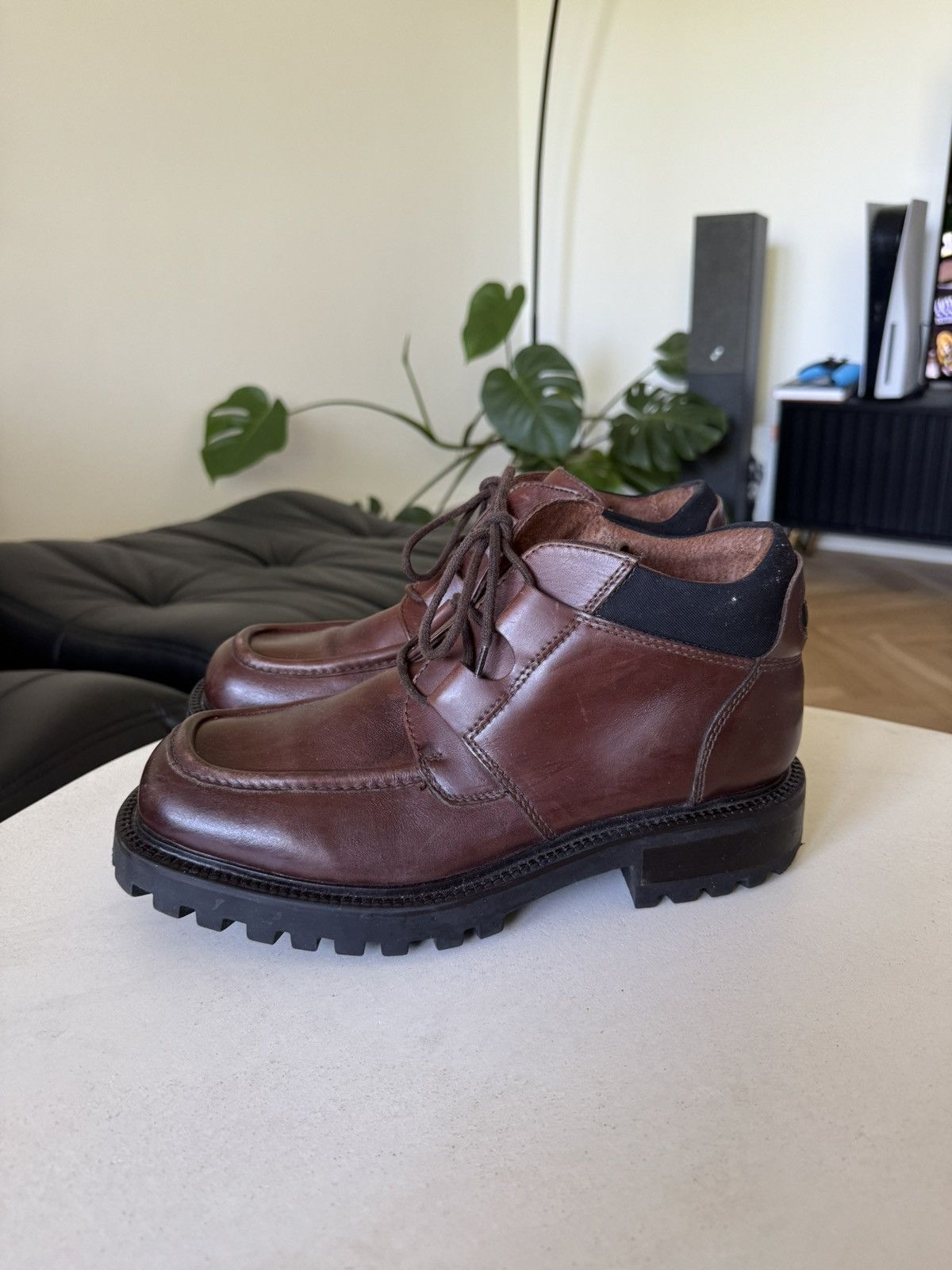 Leather Leather Boots High Quality Rare Combat Derby Hype Size US 8.5 / EU 41-42 - 3 Thumbnail