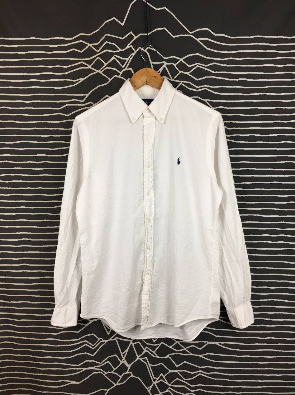 Ralph Lauren Vtg Ralph Lauren Seersucker Button-Down Casual Shirt Size US S / EU 44-46 / 1 - 2 Thumbnail
