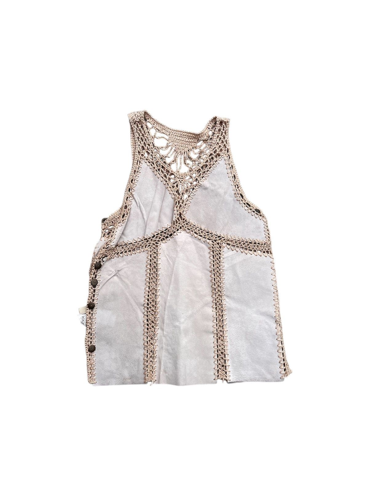 Japanese Brand FUA LEA LEATHER SKIN FISHNET TANKTOP Y2K Size US M / EU 48-50 / 2 - 1 Thumbnail