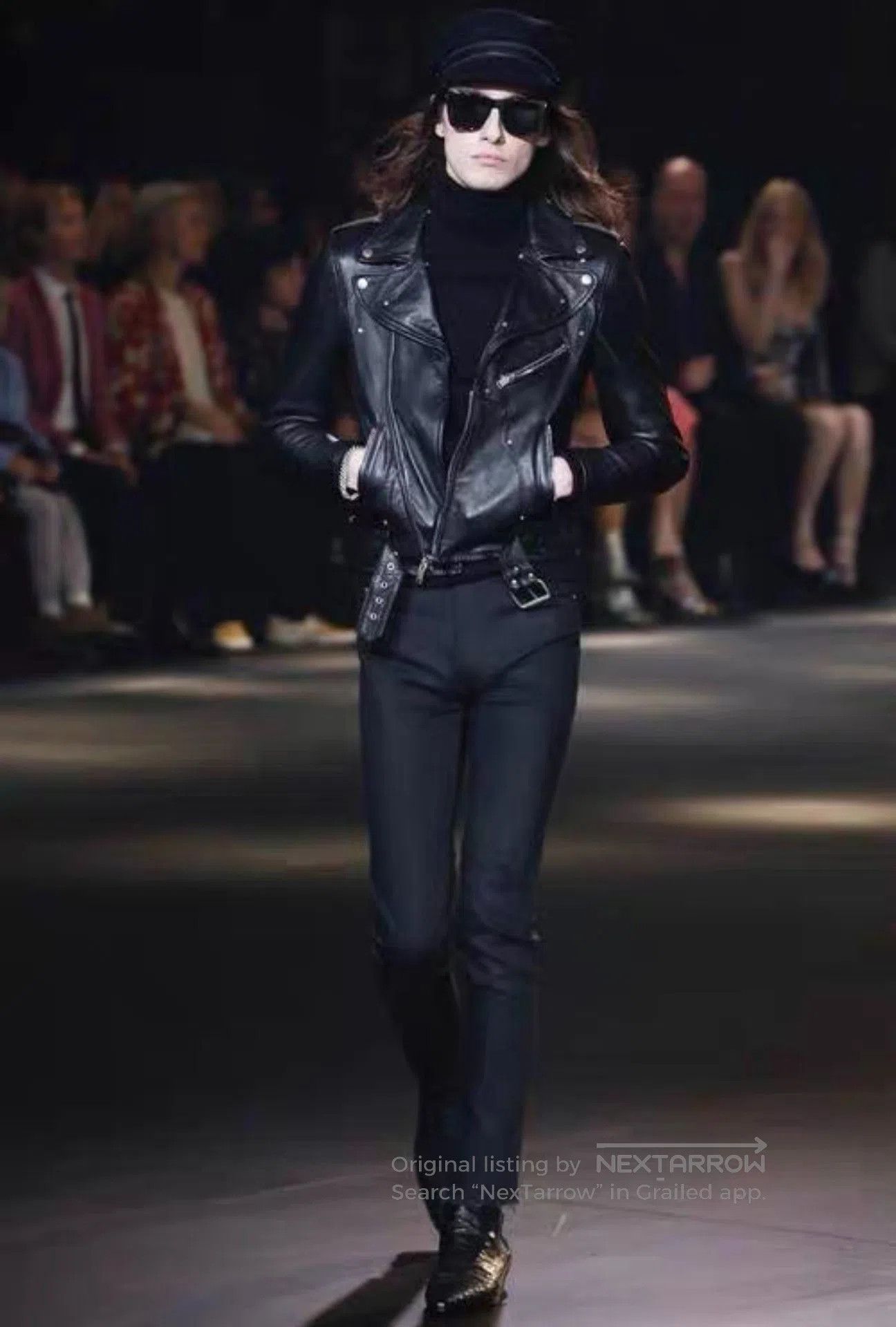 Saint Laurent Paris saint laurent black leather guitar jacket. Size US L / EU 52-54 / 3 - 6 Thumbnail