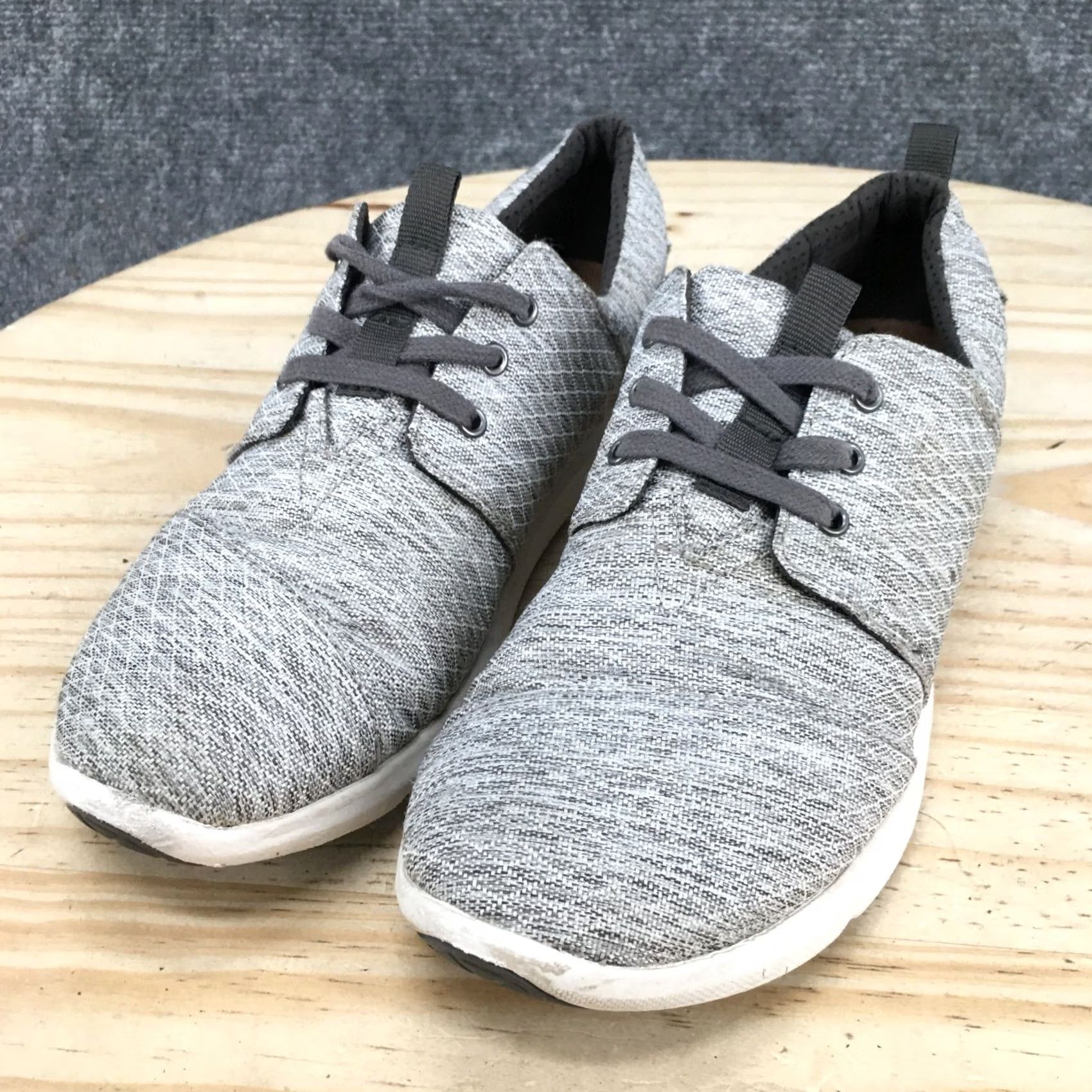 Toms TOMS Del Rey Sneaker Womens 7.5 Gray Fabric Lace Up Low Top Casual Comfort Shoes Sneaker Size M / US 6-8 / IT 42-44 - 3 Thumbnail