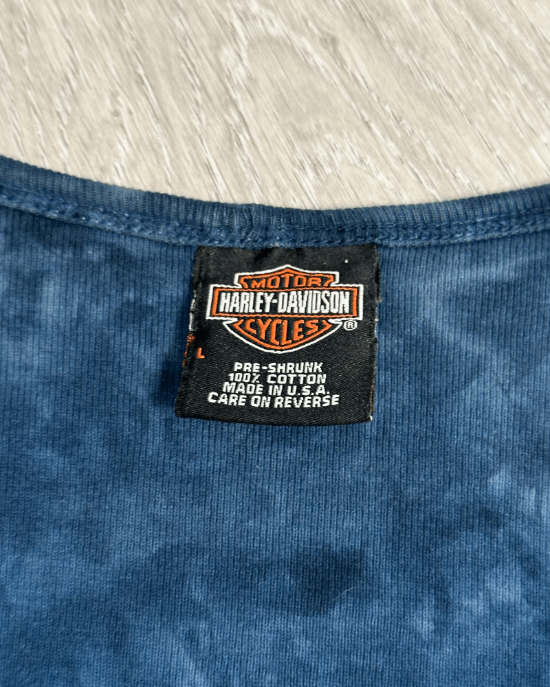 Harley Davidson × Vintage Vintage Harley Davidson Vancouver Tie-Dye V-Neck Shirt Large Size L / US 10 / IT 46 - 8 Thumbnail