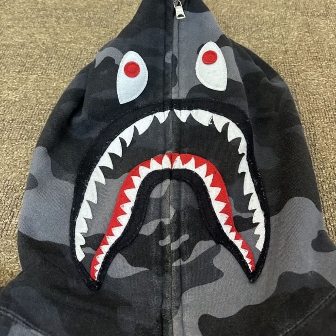 Bape A Bathing Ape Colour Camo Shark Full Zip Hoodie Size US XL / EU 56 / 4 - 2 Thumbnail