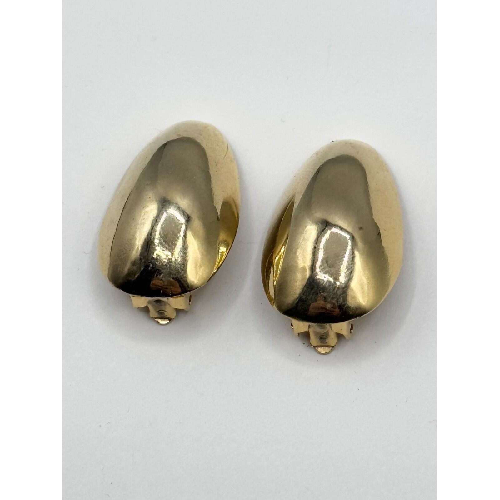 Vintage Vintage Signed Robin Kahn Modernist Gold Clip On Earrings Size ONE SIZE - 4 Thumbnail