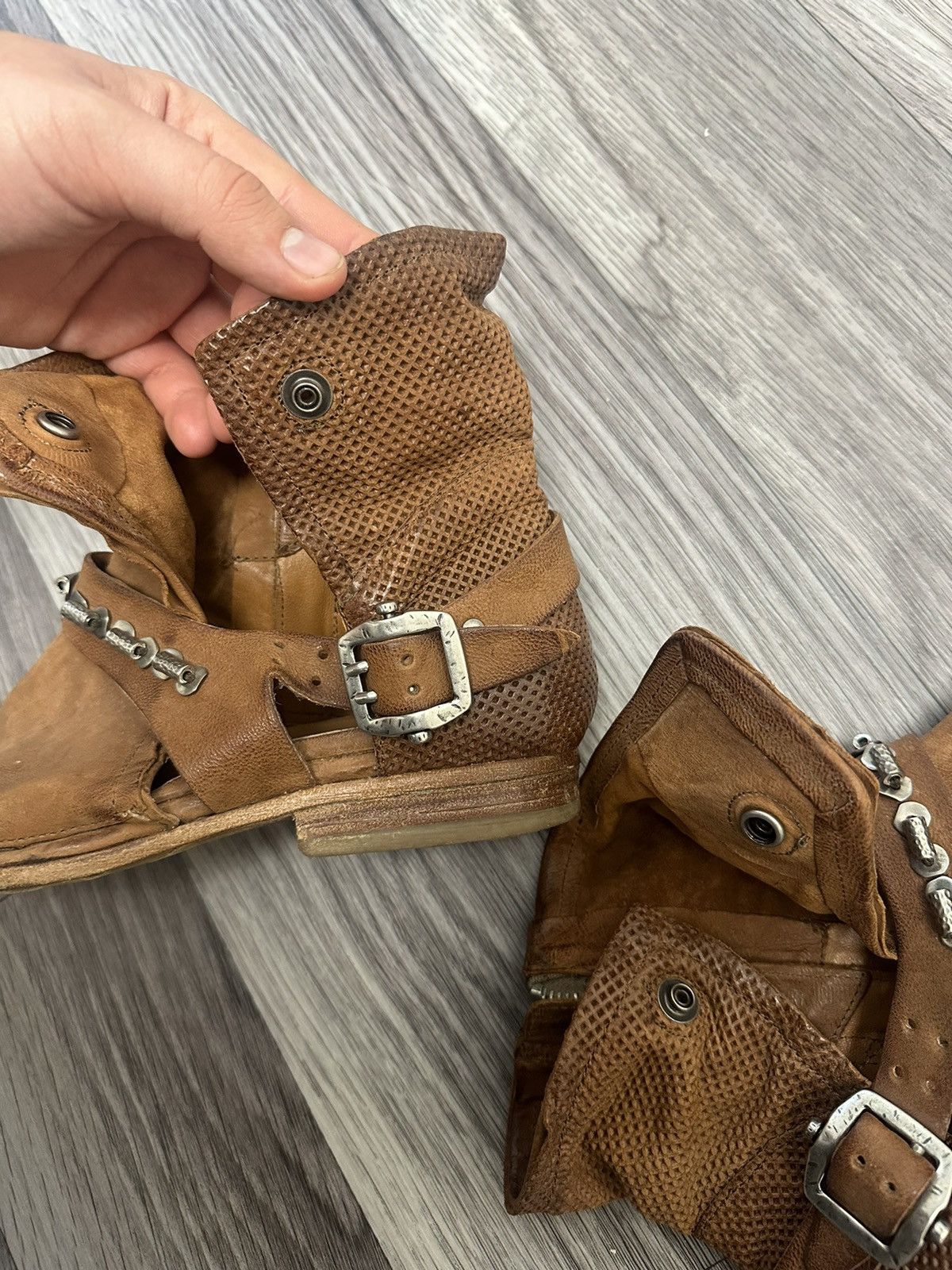 A.S.98 A.S98 Vintage Brown Ankle Boots Gothic y2k Avantgarde Size US 9 / IT 39 - 10 Thumbnail