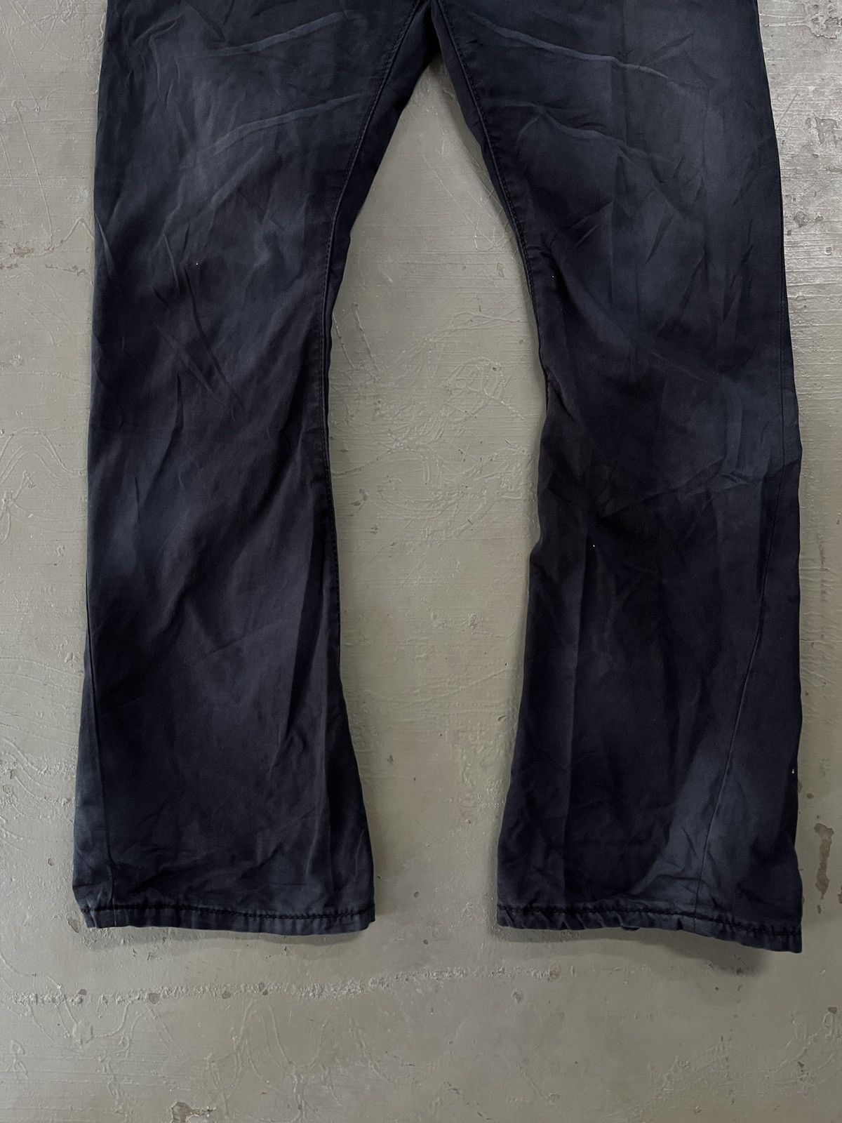 BUFFALO BOBS Buffalo Bobs Japan Waxed J Cut Curve Leg Flare Jeans Size US 30 / EU 46 - 4 Thumbnail