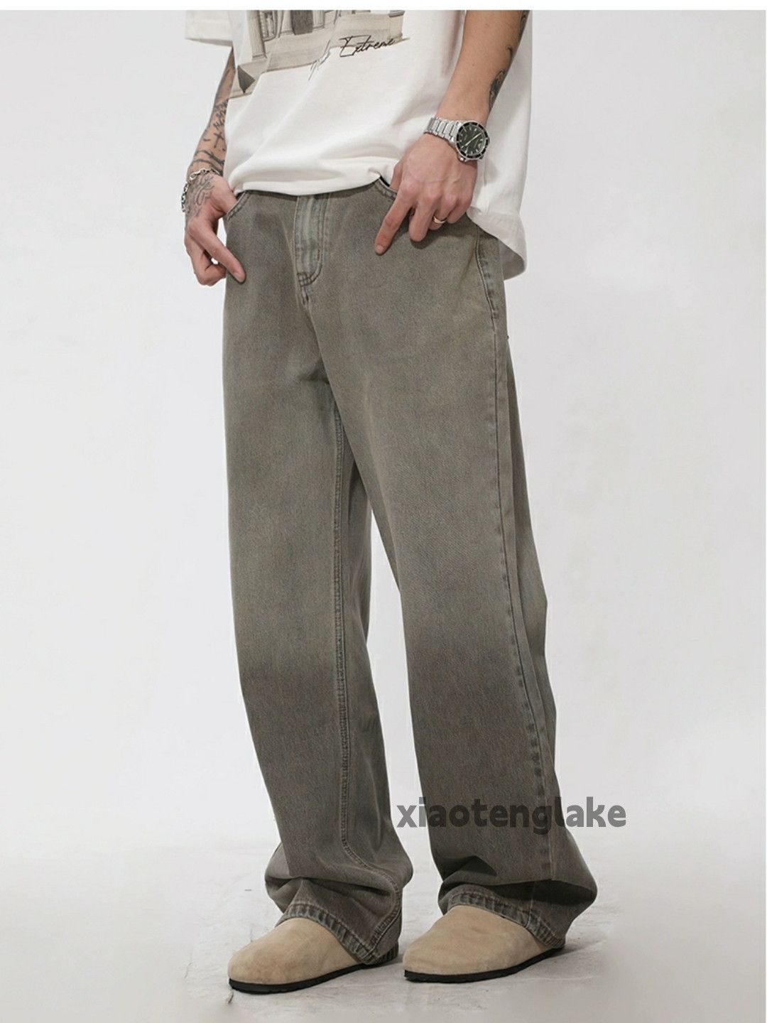 Designer × Japanese Brand × Vintage utility tie dye hiphop loose baggy grunge jeans Size US 32 / EU 48 - 3 Thumbnail