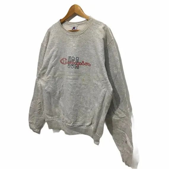Champion Vtg CHAMPION USA Reverse Weave Crewneck Sweatshirt Pullover Size US XL / EU 56 / 4 - 4 Thumbnail
