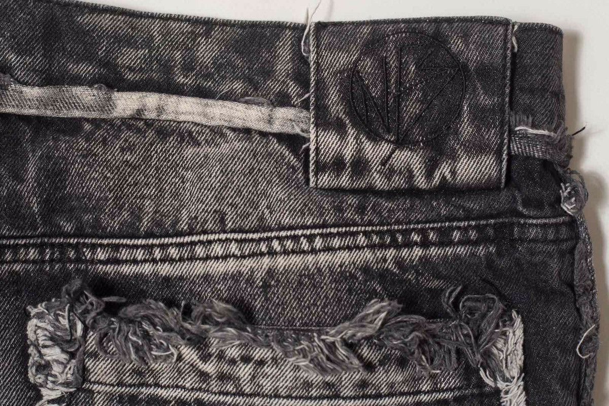 No Faith Studios NO/FAITH STUDIOS Gray Flared Shorts Size US 34 / EU 50 - 10 Thumbnail