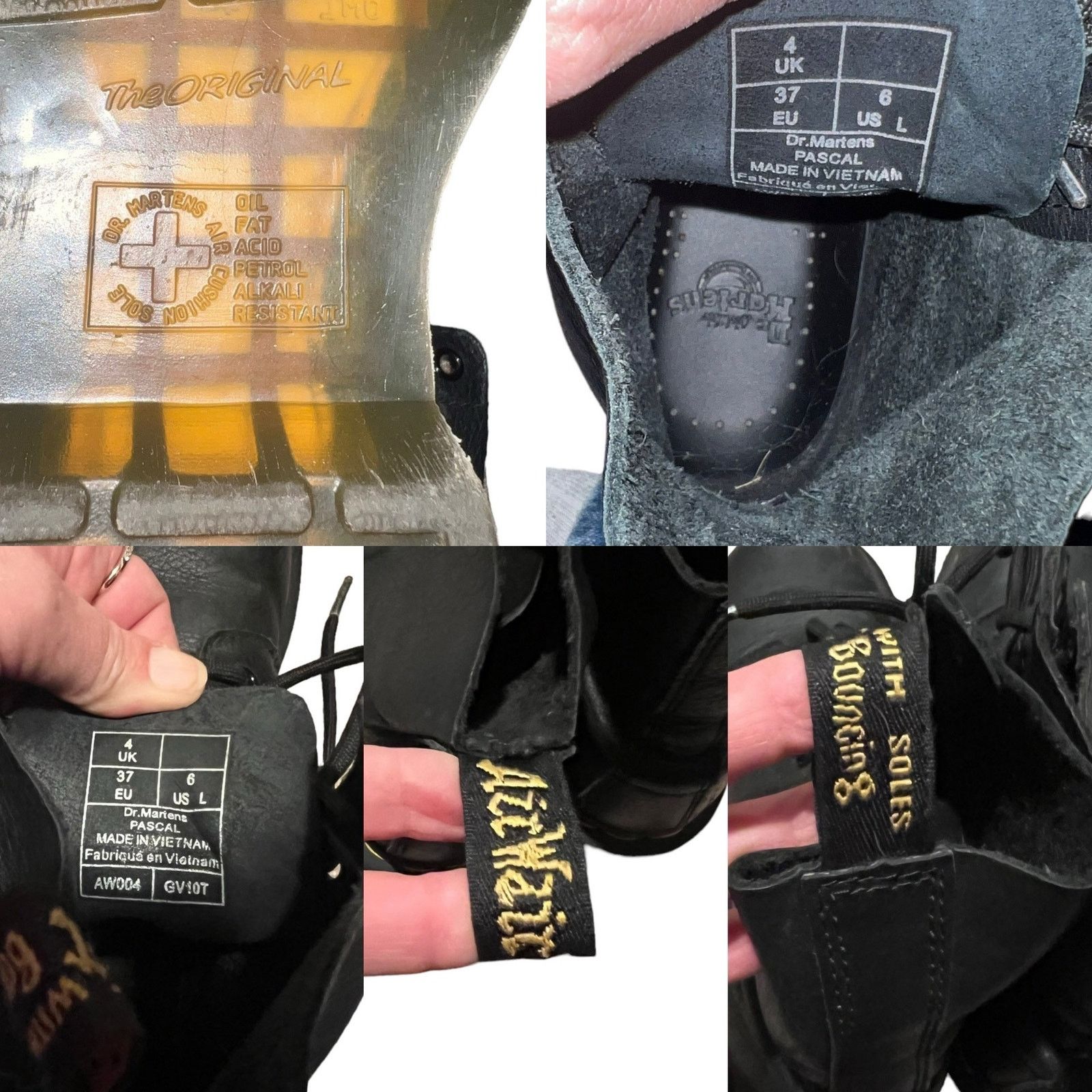 Dr. Martens Dr. Martens 1460 Pascal 8 Eye Lace Up Leather Boots Black 6 Size US 6 / IT 36 - 9 Thumbnail