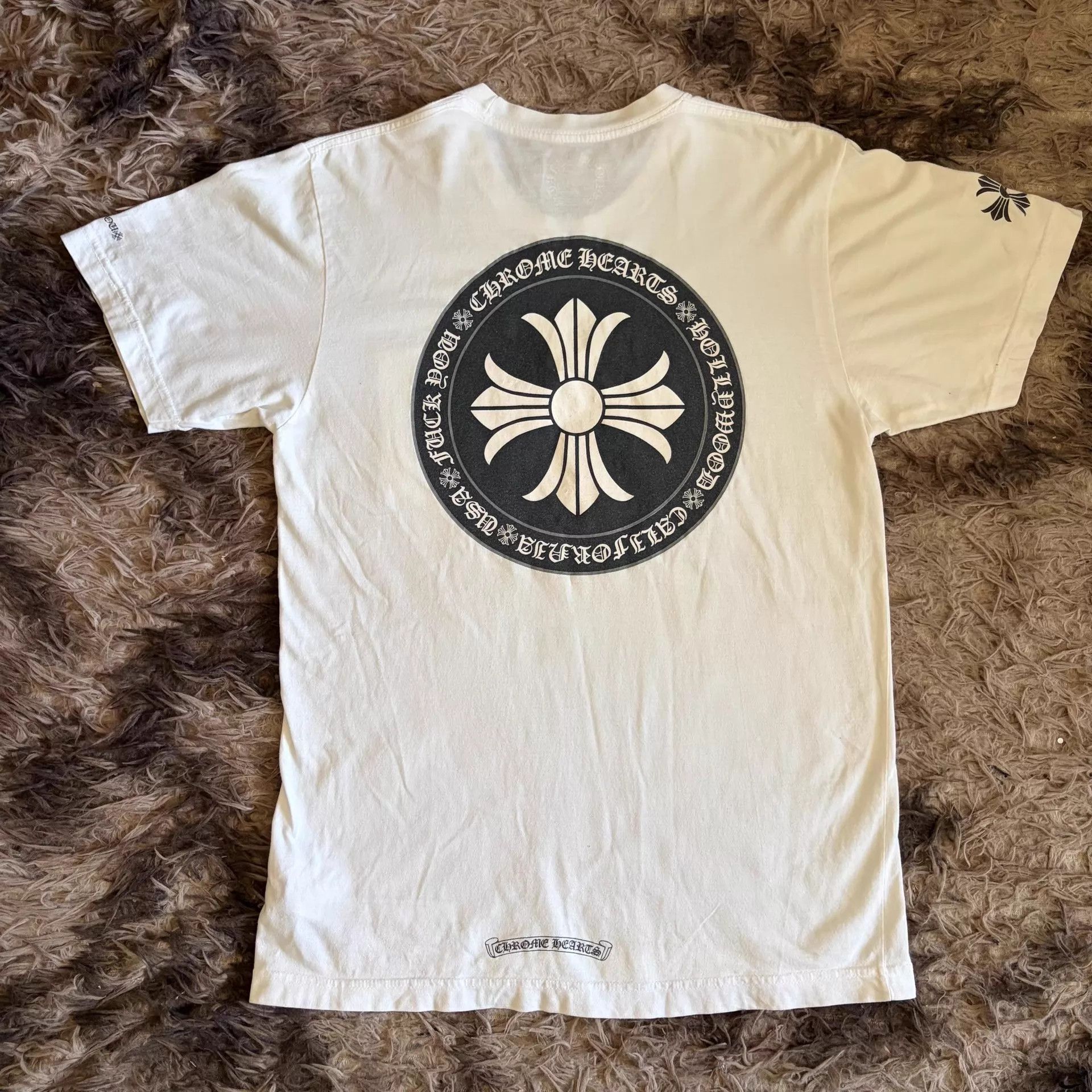 Chrome Hearts Chrome Hearts Geometric Logo Crewneck Short Sleeve T-Shirt Men's White M Size US M / EU 48-50 / 2 - 2 Thumbnail