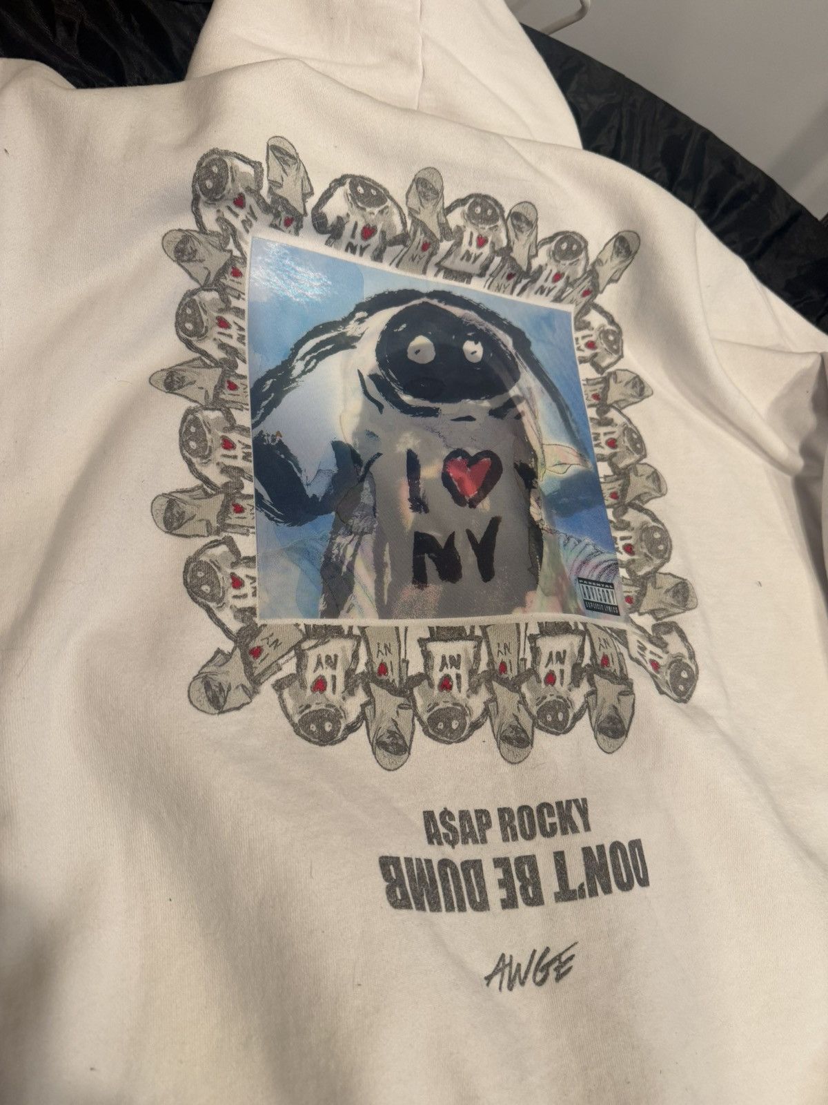 A$AP Rocky Dont Be Dumb Shirthead Zipup Hoodie XXL (white) Venticular Size US XXL / EU 58 / 5 - 7 Thumbnail