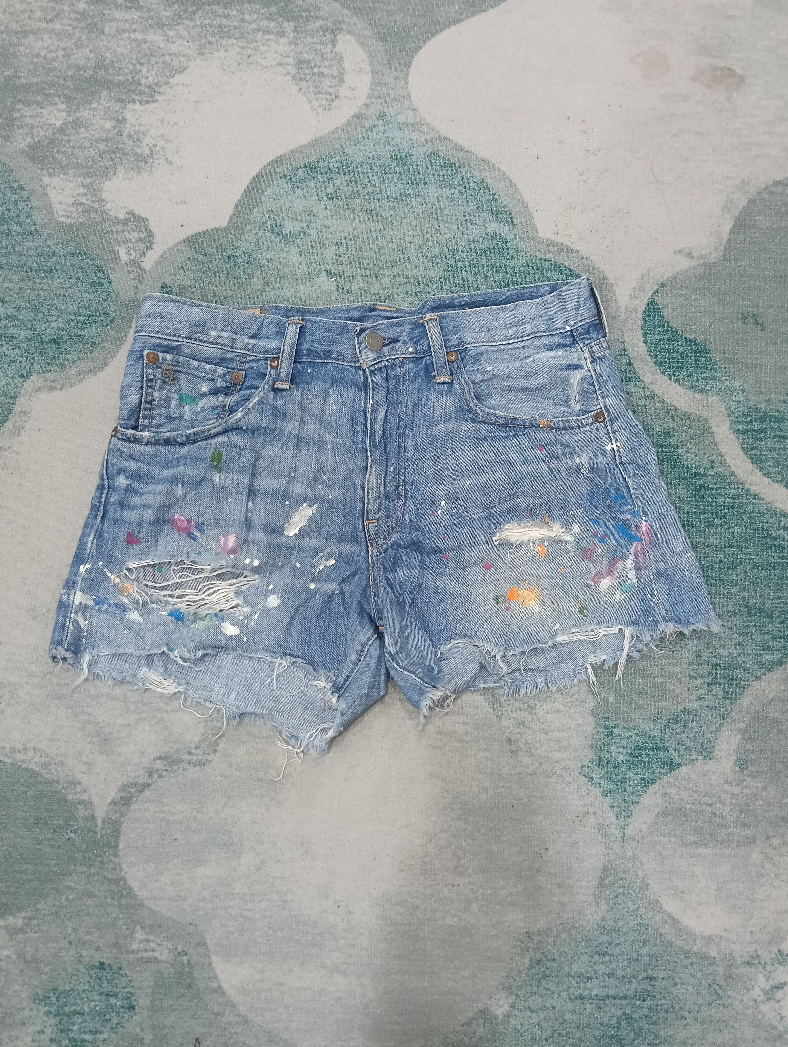 Japanese Brand × Polo Ralph Lauren × RRL Ralph Lauren Ralph Lauren Short Jeans Size 32" / US 10 / IT 46 - 1 Thumbnail