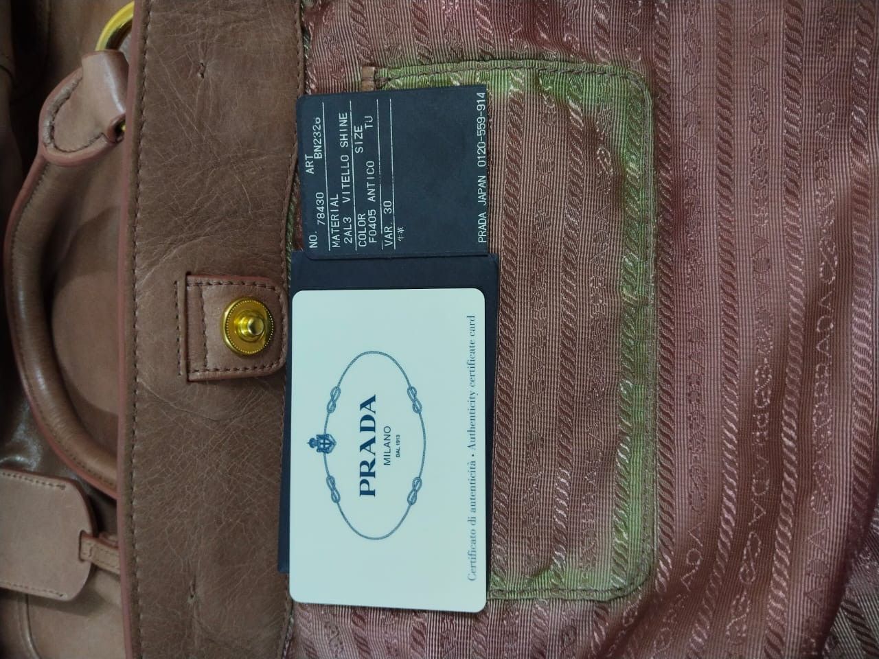 Prada Authentic Prada Vitello Shine Shoulder Bag Size ONE SIZE - 16 Thumbnail