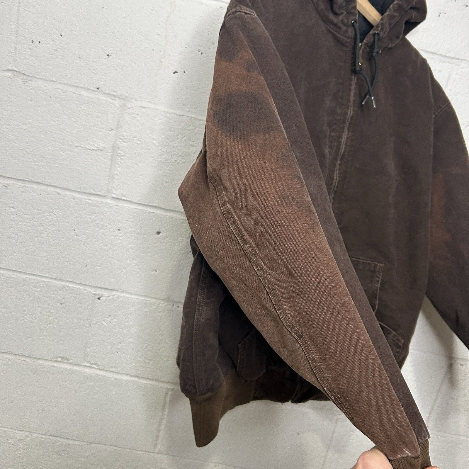 Carhartt Vintage Carhartt Hooded Active Jacket “Dark Brown” WJ130 DKB Size XL / US 12-14 / IT 48-50 - 7 Thumbnail