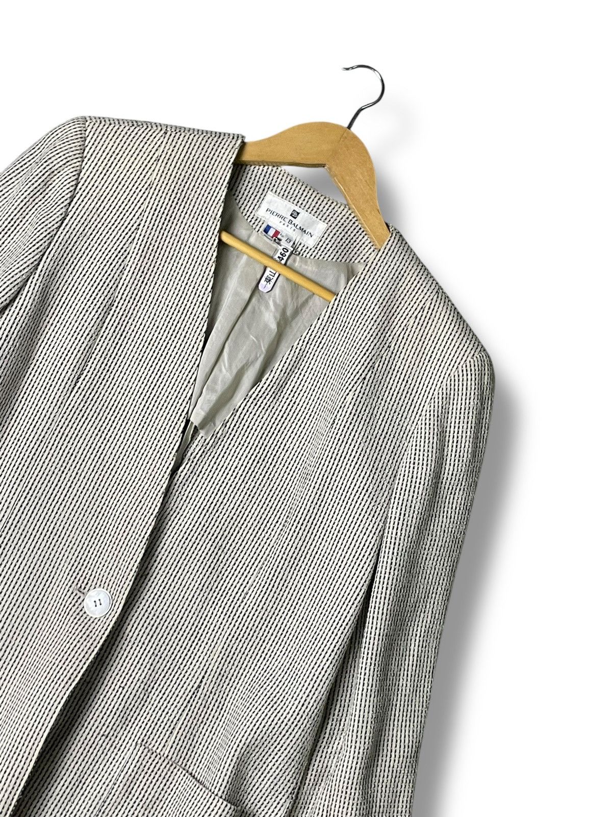 Designer × Pierre Balmain × Vintage Pierre Balmain Textured Coat (56) Size US XXS / EU 40 - 2 Thumbnail