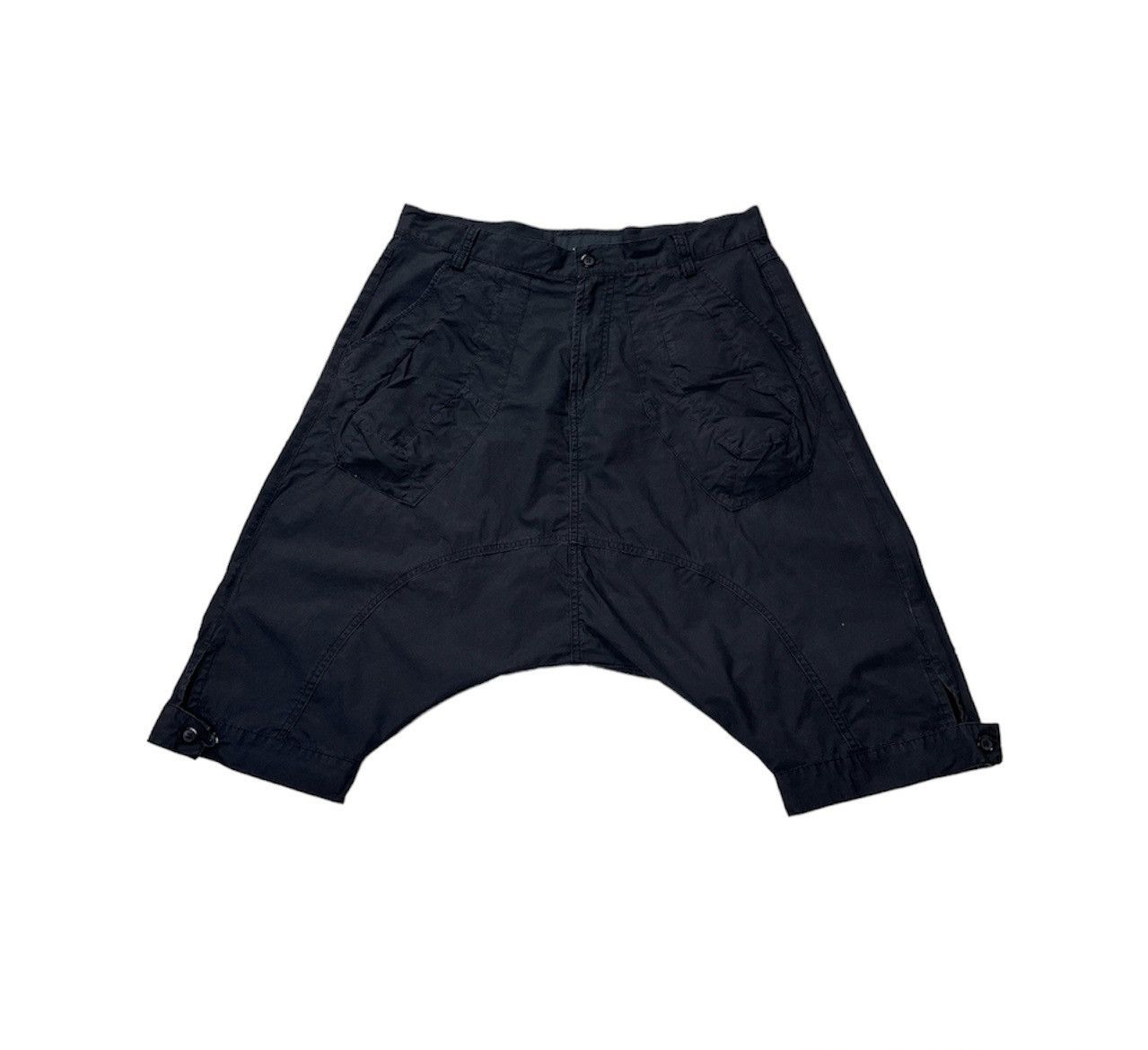 image of Avant Garde x Henrik Vibskov Archive Drop Crotch Harem Ninja Shorts Y2K in Black, Men's (Size 30)