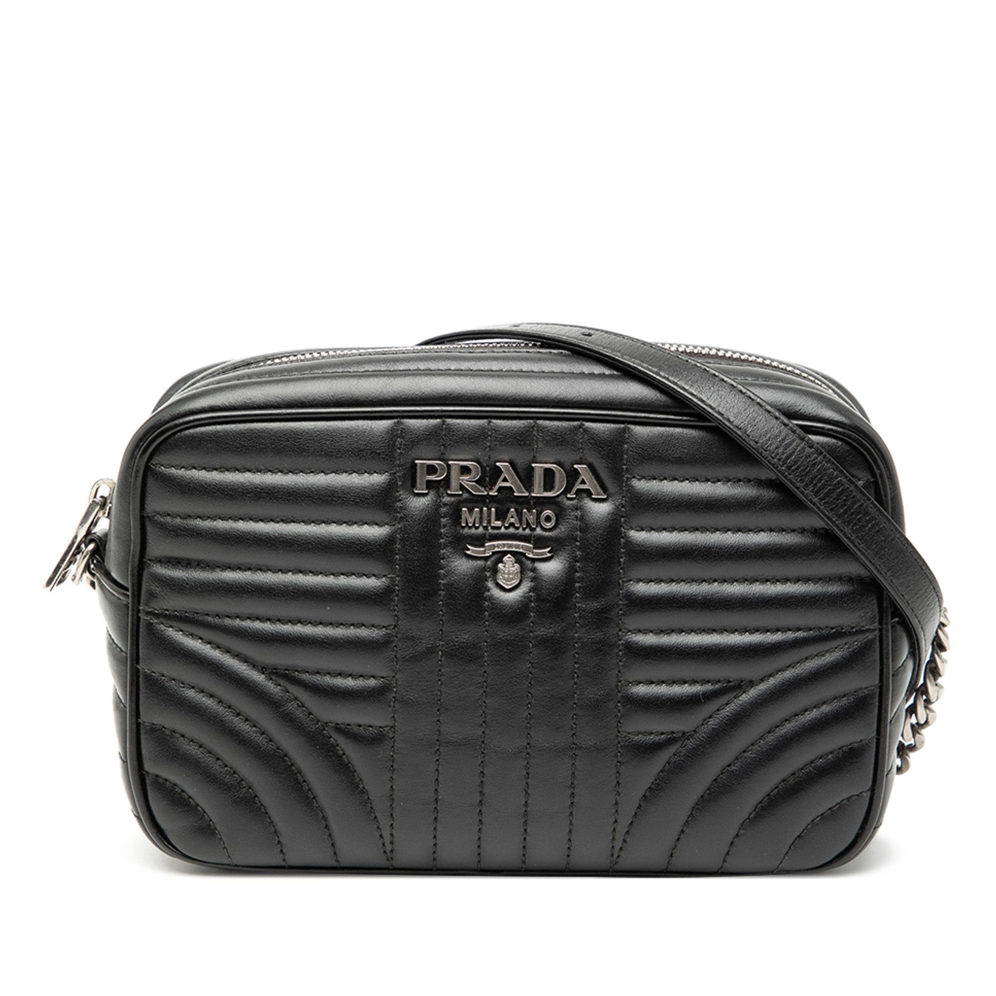 Prada Soft Calfskin Diagramme Camera Bag Size ONE SIZE - 1 Thumbnail