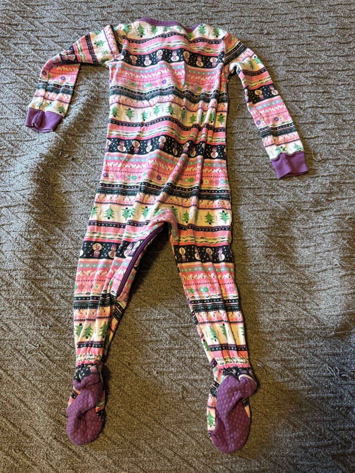 Designer 18-24 Month Pink/Purple XMas Pajamas Size ONE SIZE - 2 Thumbnail