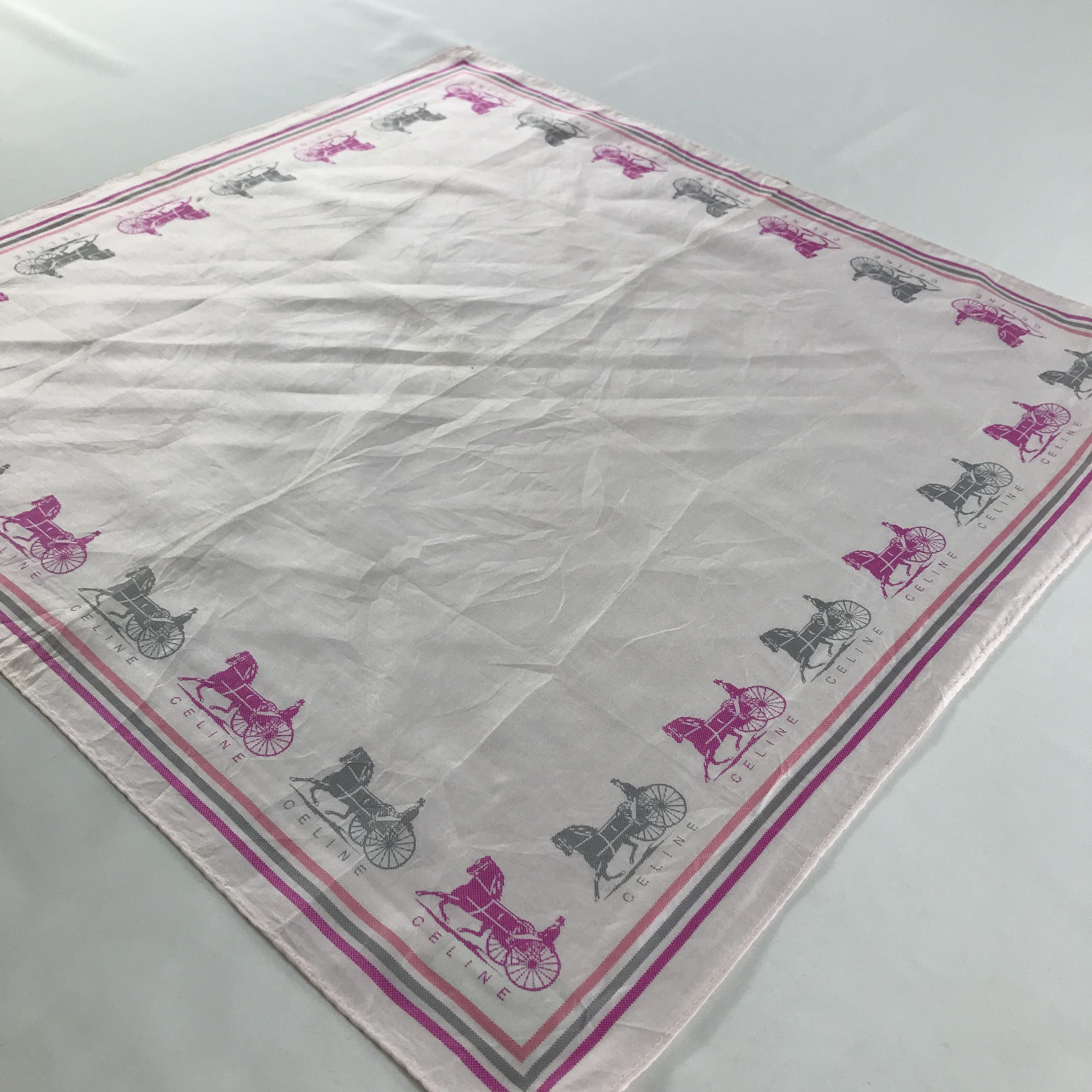 Celine × Vintage Celine Bandana / Handkerchief / Neckerchief - S1320 Size ONE SIZE - 2 Thumbnail