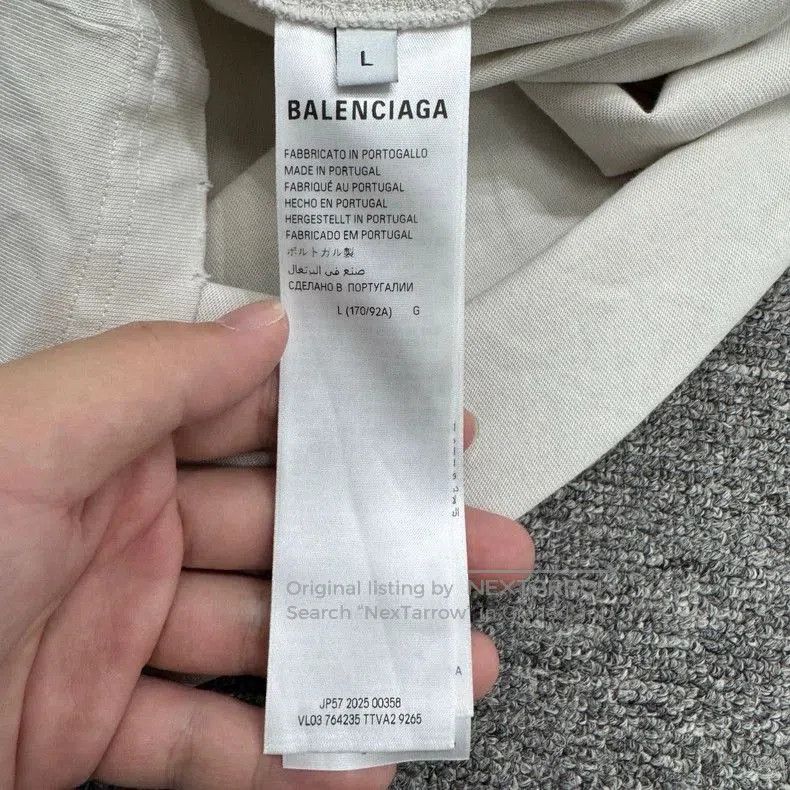 Balenciaga Balenciaga Multi-Print Distressed Short Sleeve. Size US L / EU 52-54 / 3 - 4 Thumbnail