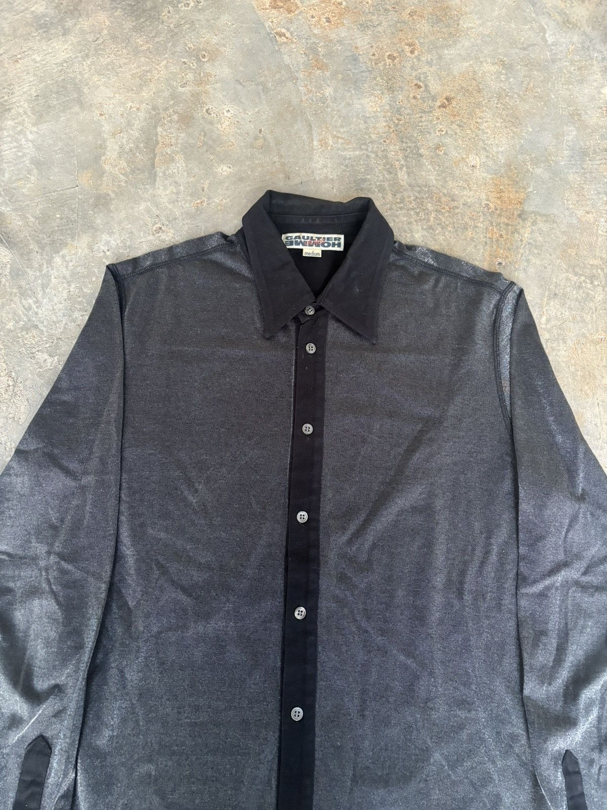Jean Paul Gaultier Gaultier Homme Objet Jpg Black Shirt Size US M / EU 48-50 / 2 - 2 Thumbnail