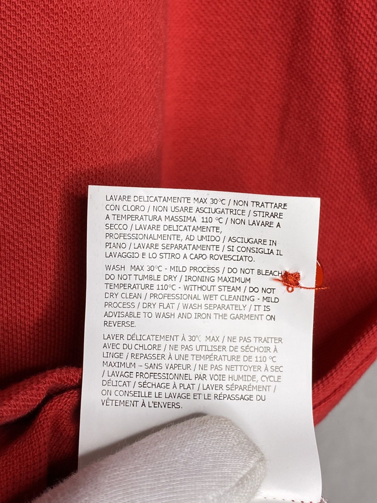 Moncler Moncler Brand New Polo Shirt Red Size XL NWT Size US XL / EU 56 / 4 - 14 Thumbnail