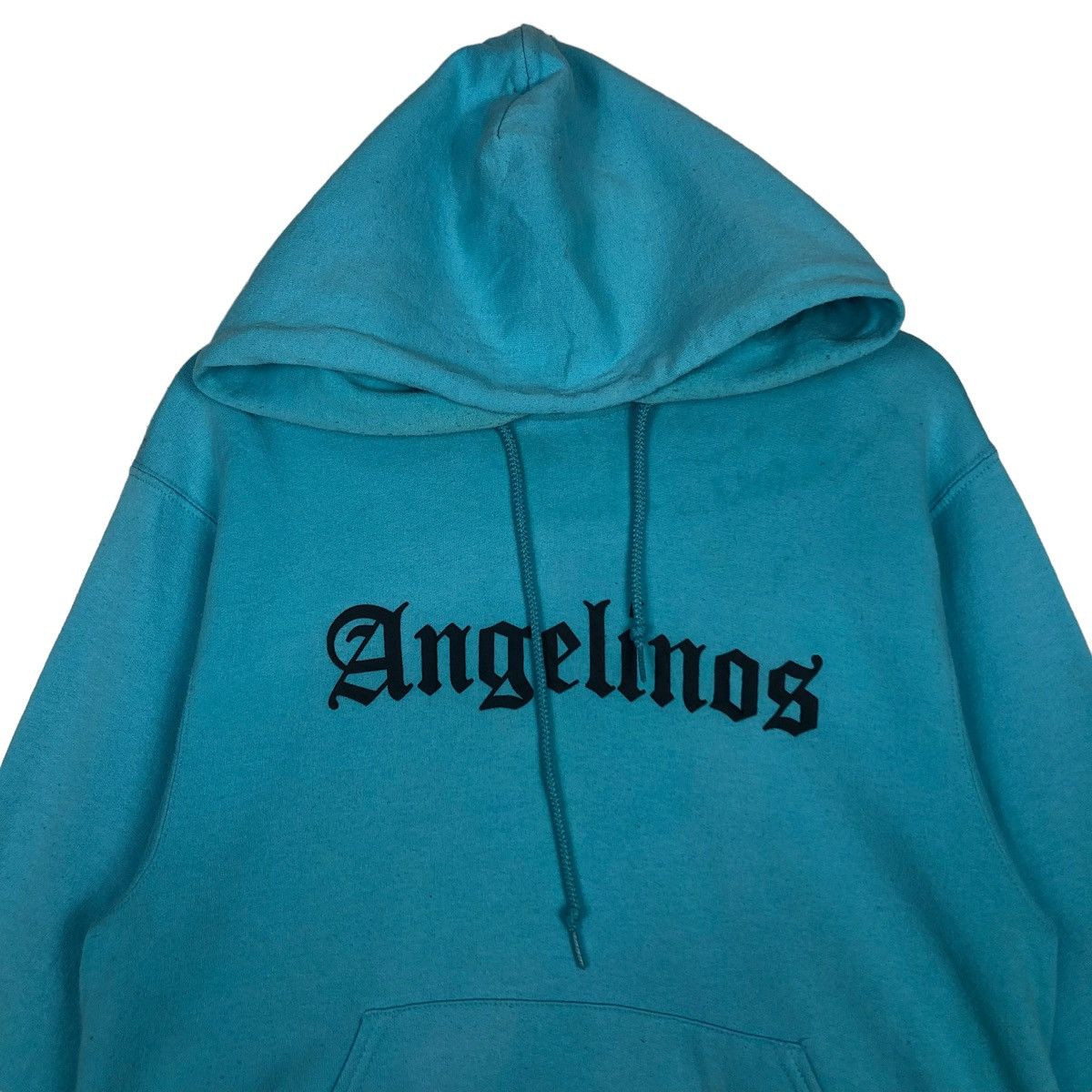 Vintage 🔥Vtg Hoodie Pull Over Jerzees USA Angelinos Big Logo Size US S / EU 44-46 / 1 - 3 Thumbnail