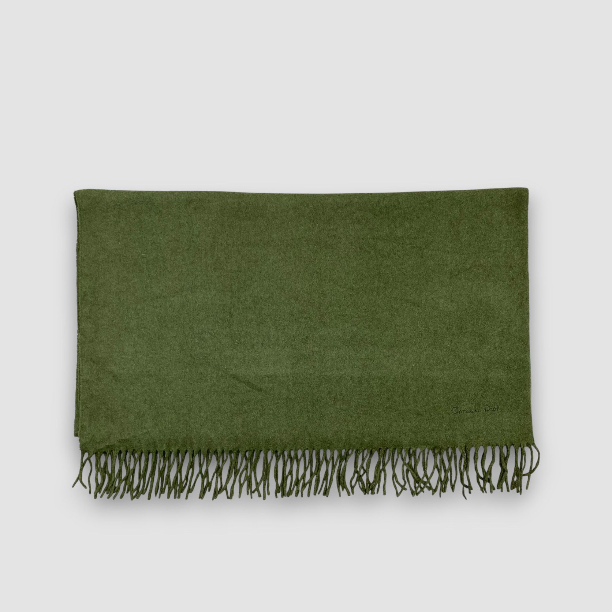 Japanese Brand Vintage Christian Dior Scarf Muffler Wool Winter Scarves Size ONE SIZE - 2 Thumbnail